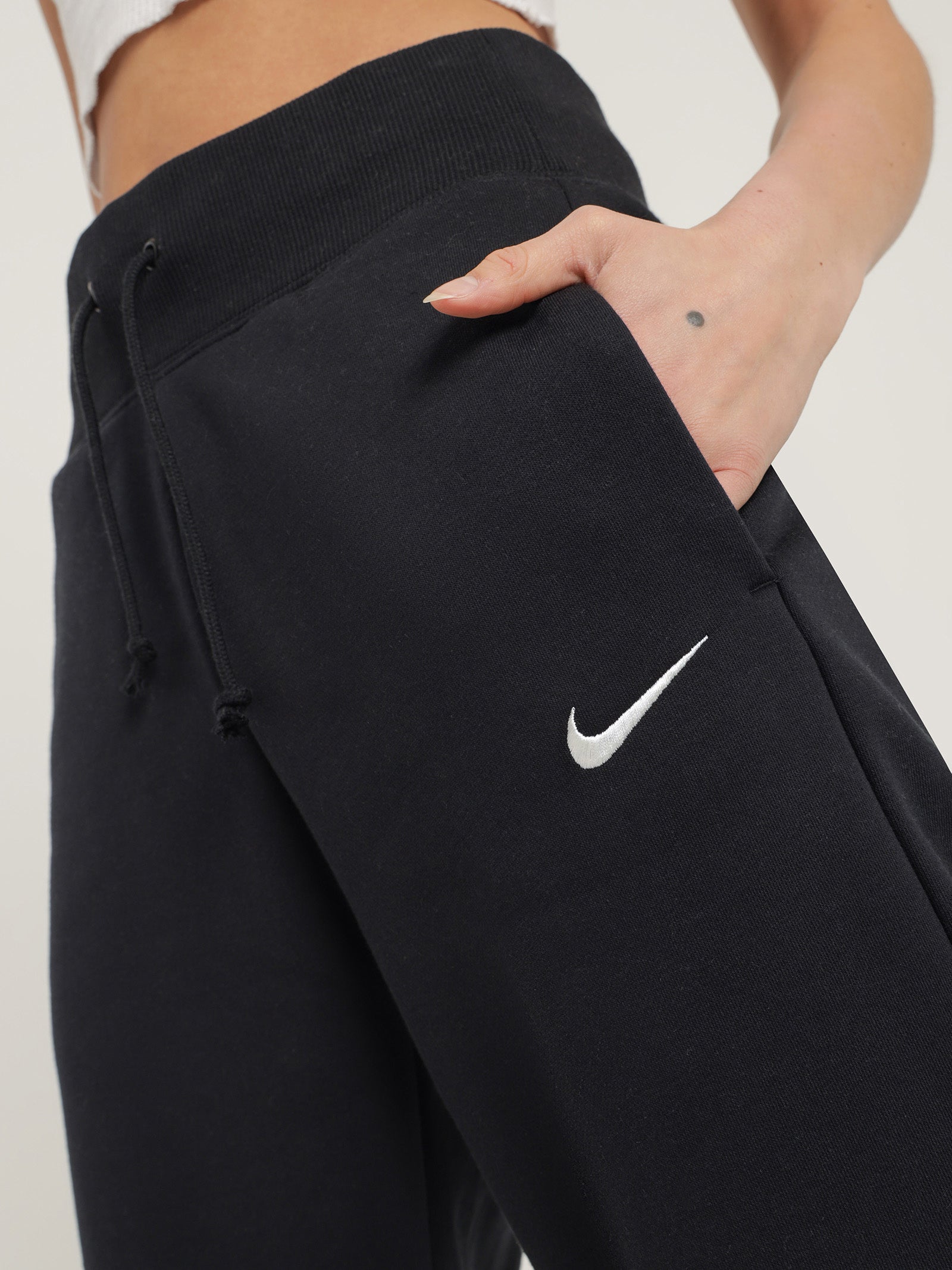 Track Pants Nike High Waist Joggers Phoenix Fleece High Rise Wide