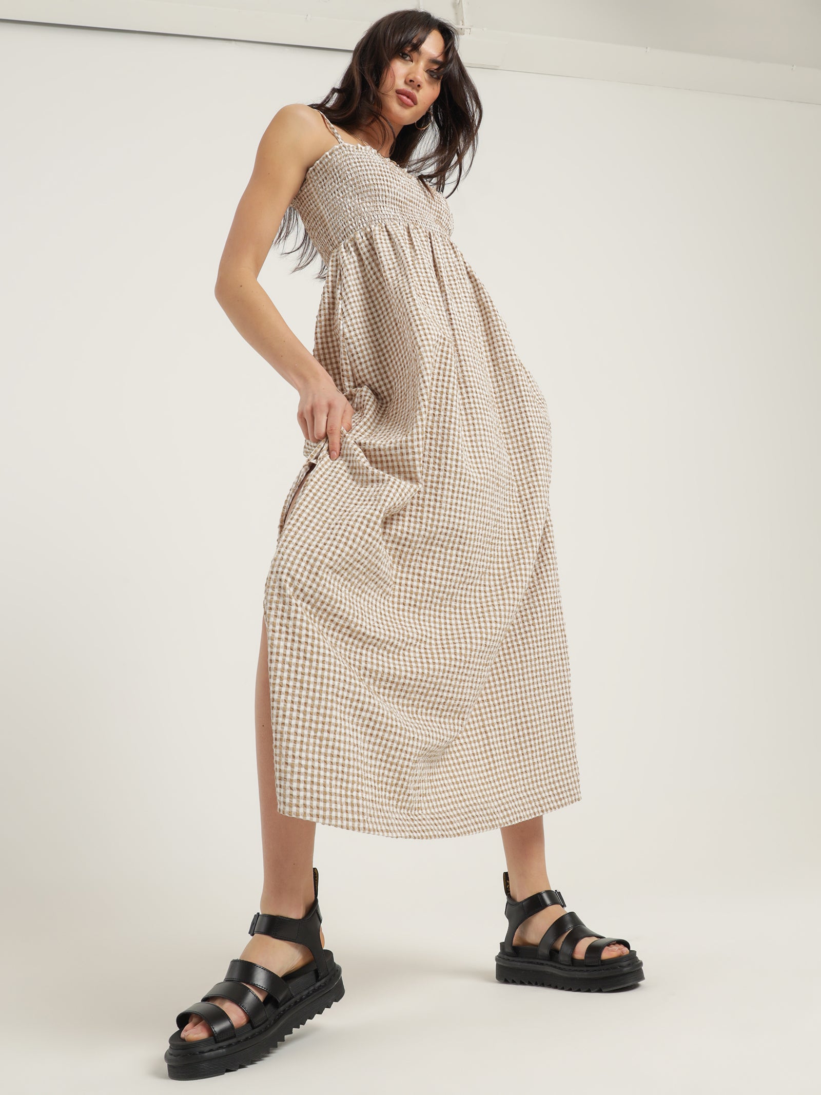 Sutton Maxi Dress in Gingham