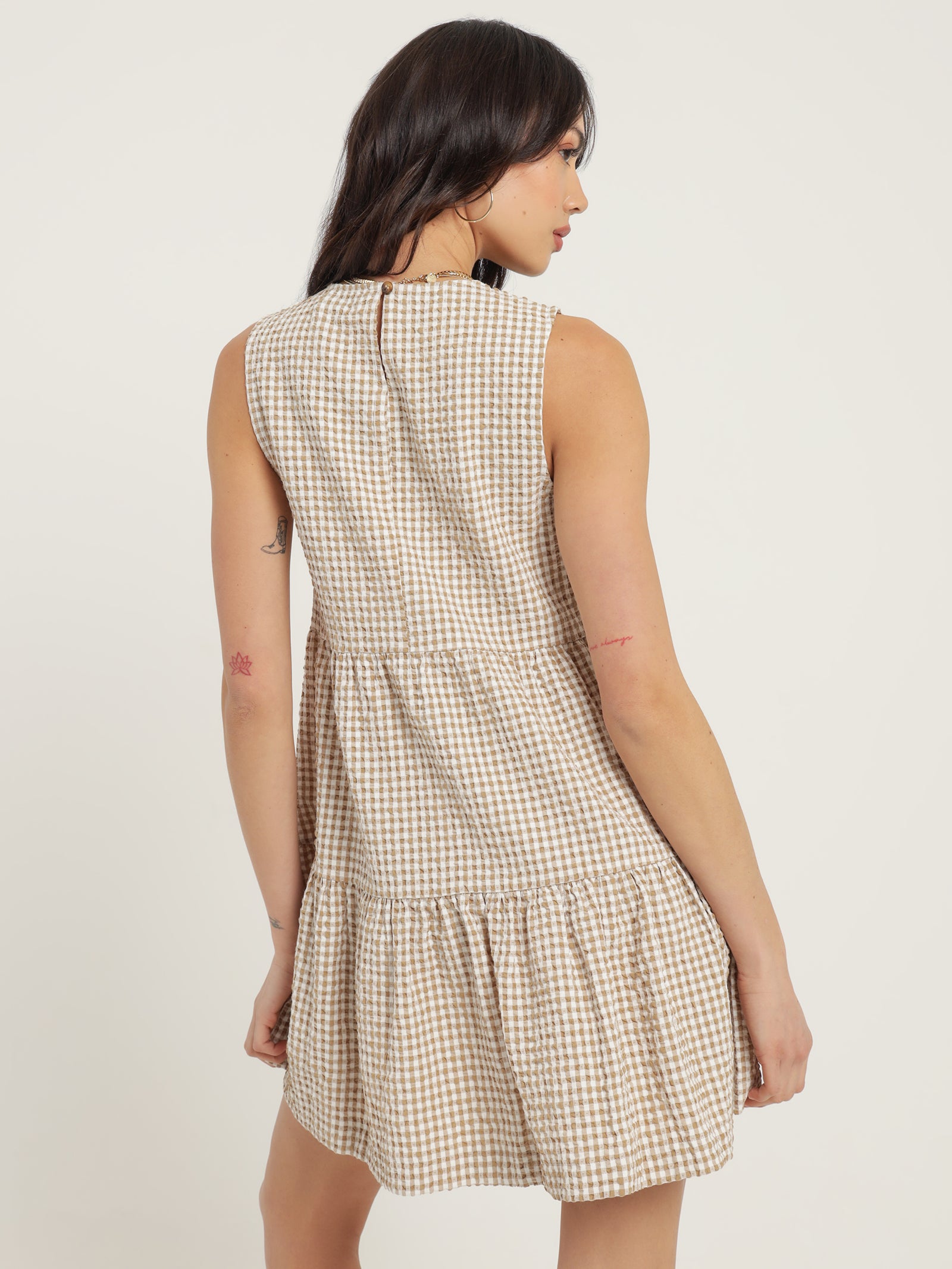 Sutton Tired Dress in Gingham