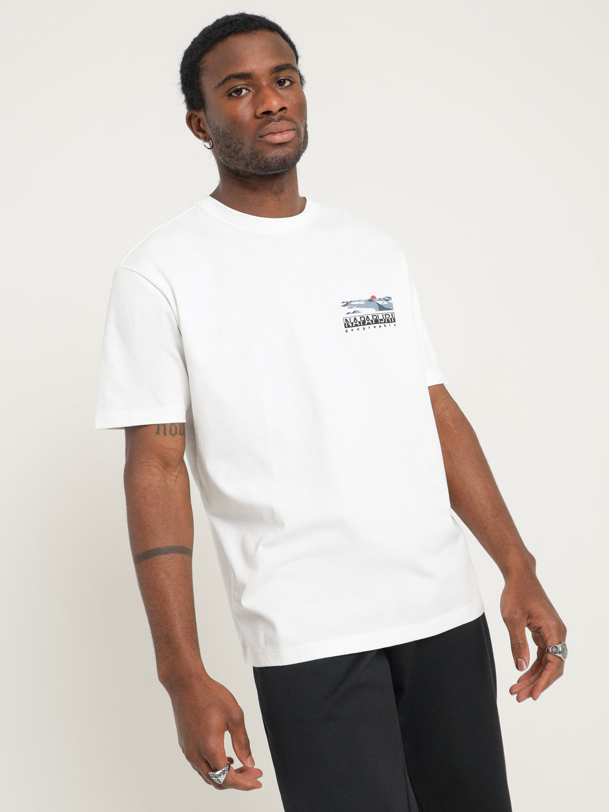 Napapijri Suar Graphic T-Shirt | F2E White Graph