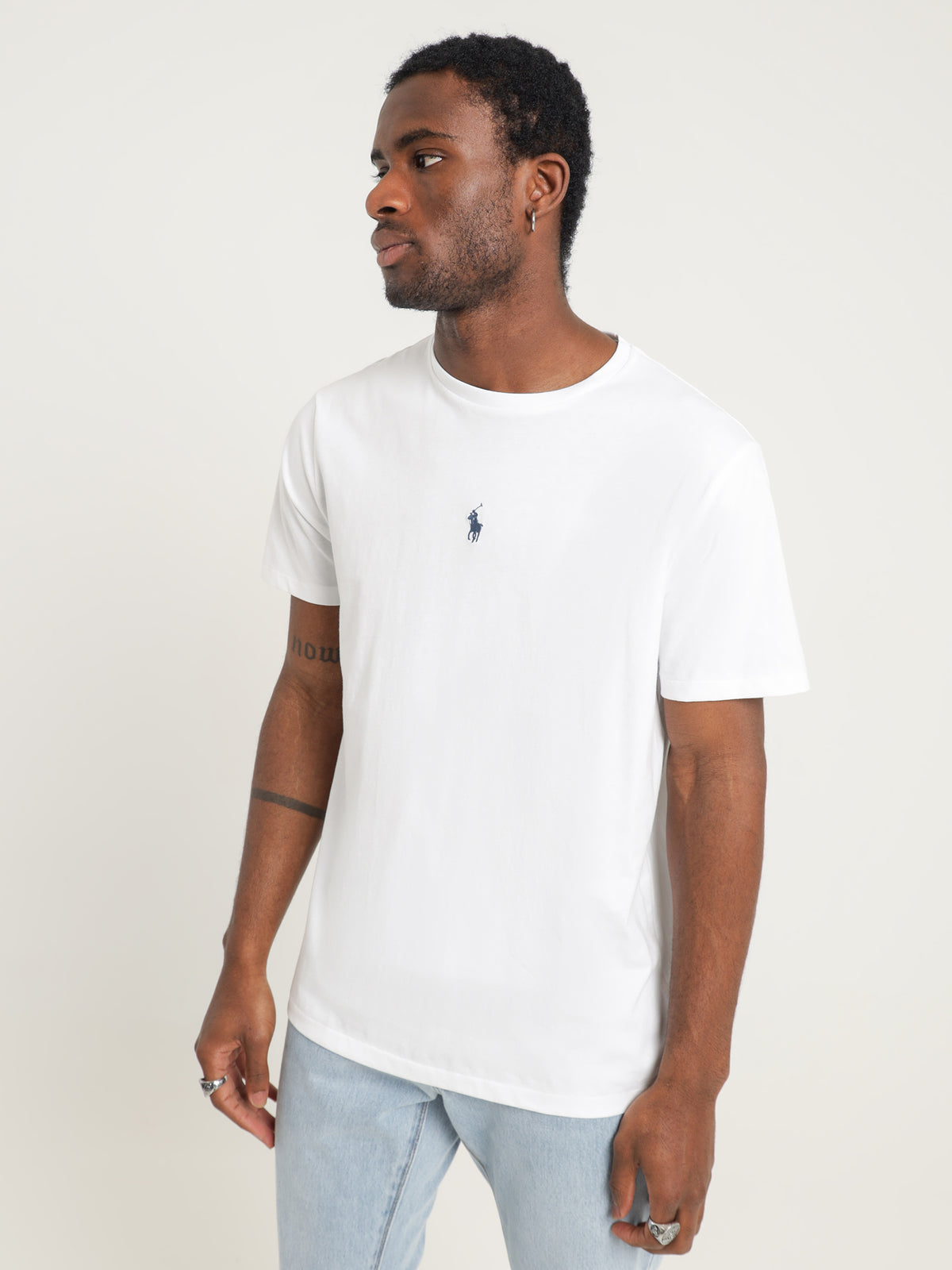 Centre Pony T-Shirt in White