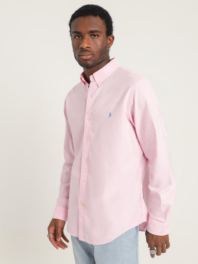 Button-Down Garment Dyed Slim Oxford Shirt