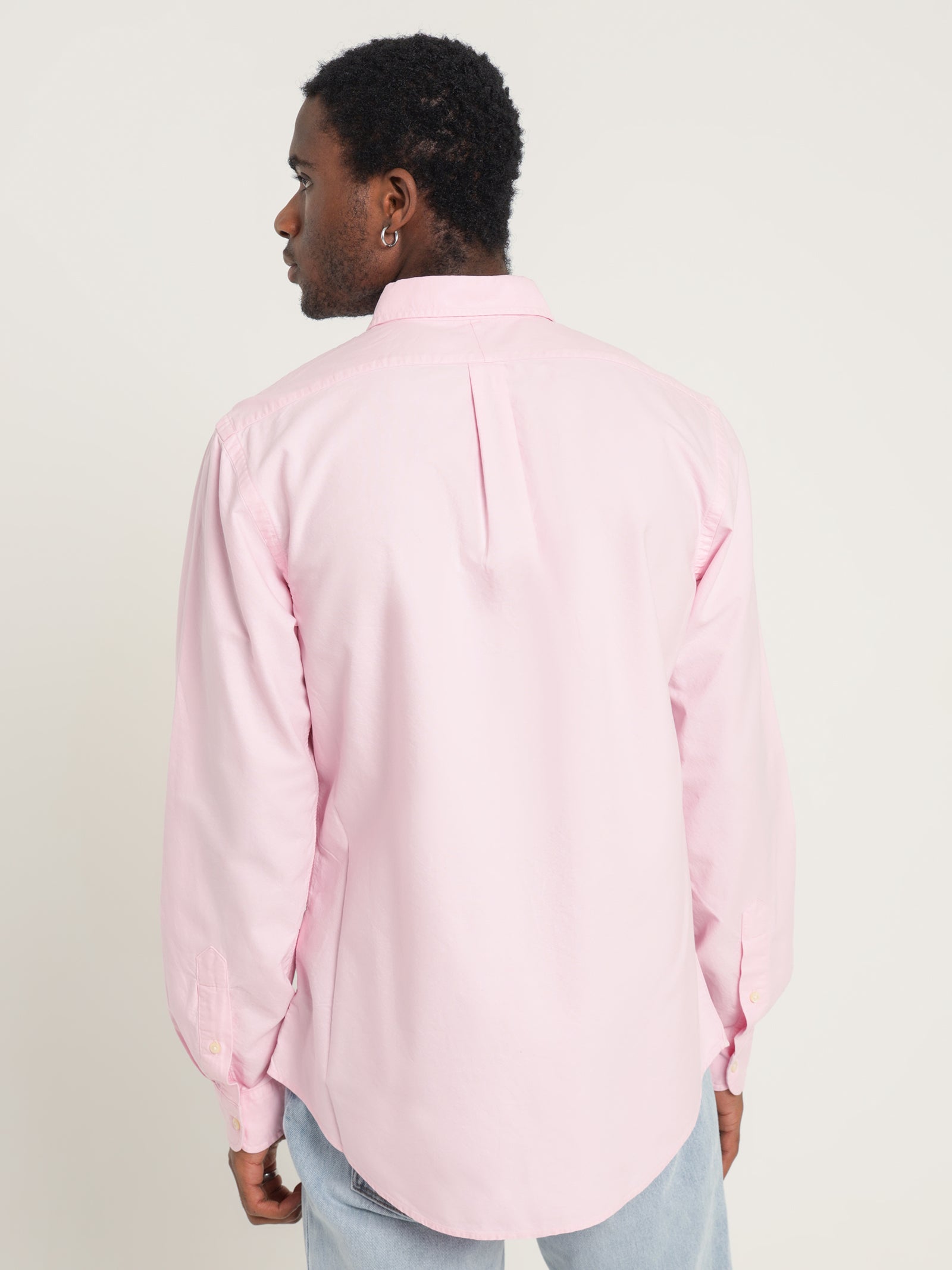 Button-Down Garment Dyed Slim Oxford Shirt