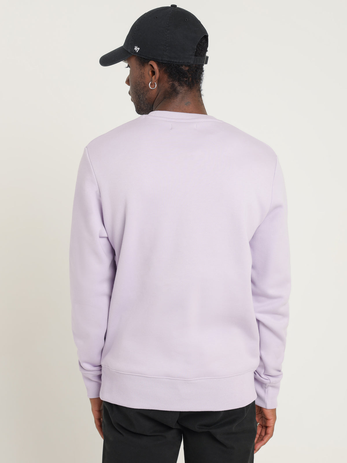 Embroidered Sweatshirt in Lilac Soul