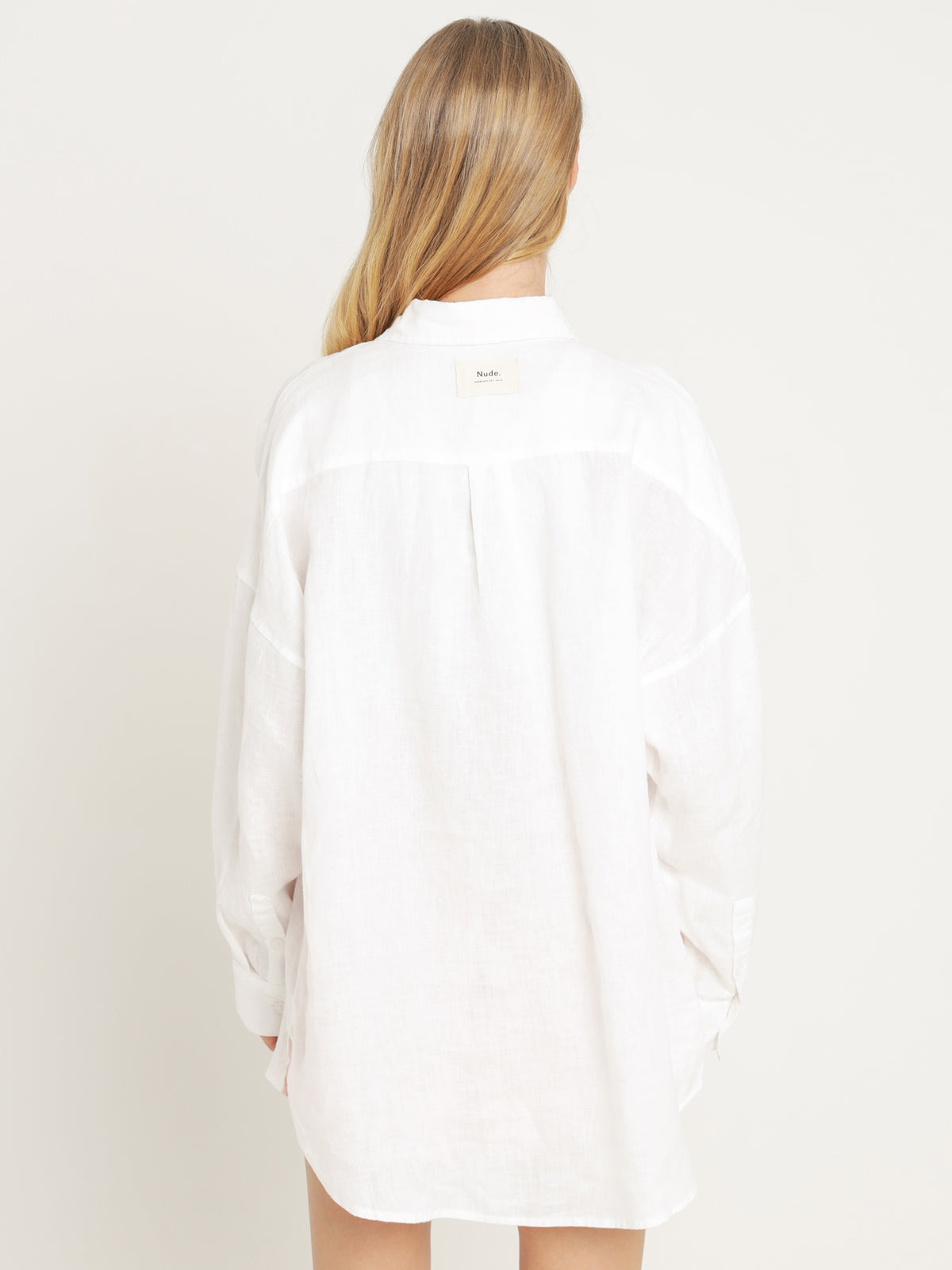Lounge Heritage Linen Shirt in White