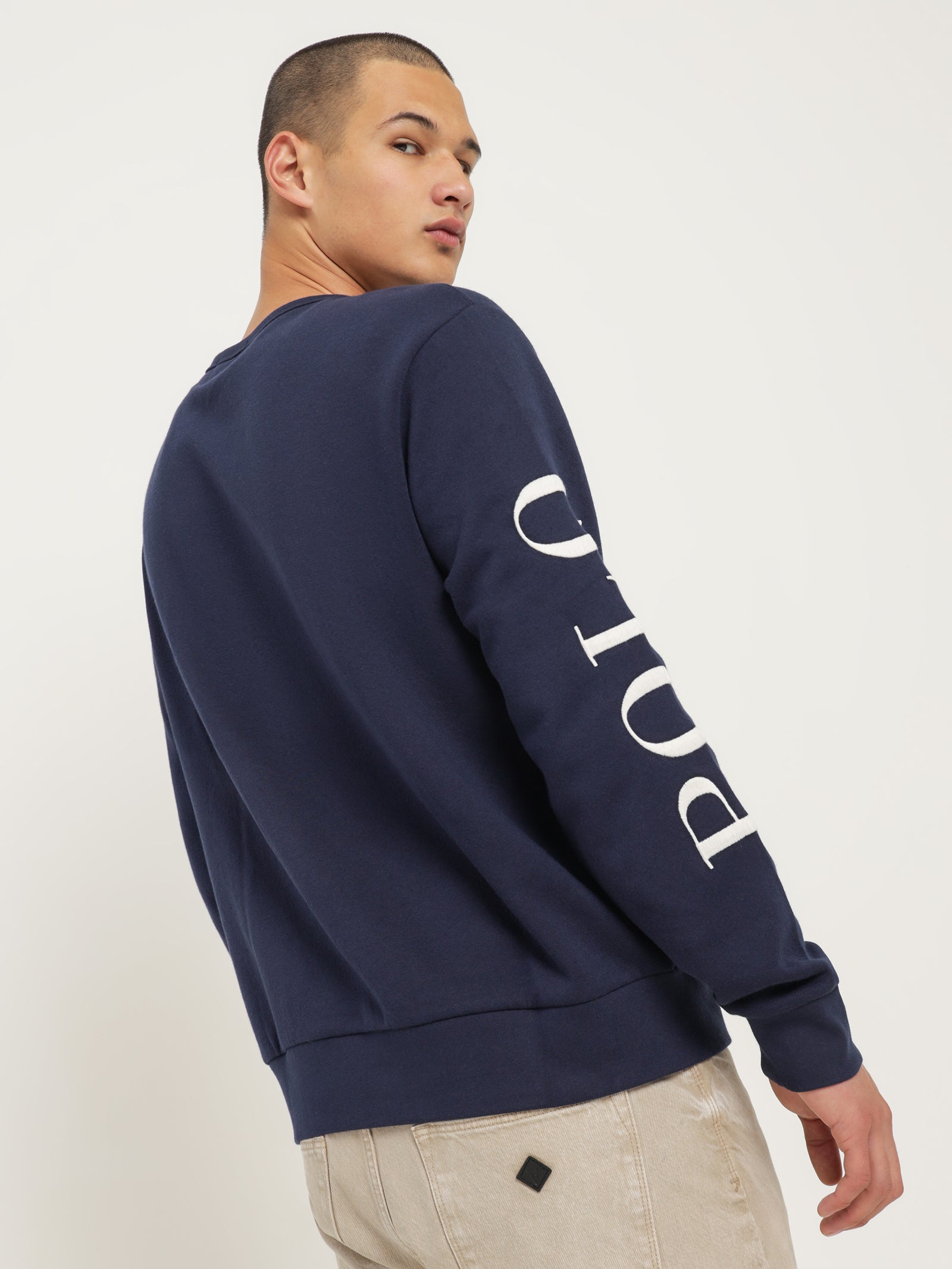 Logo Embroidered Crew Fleece