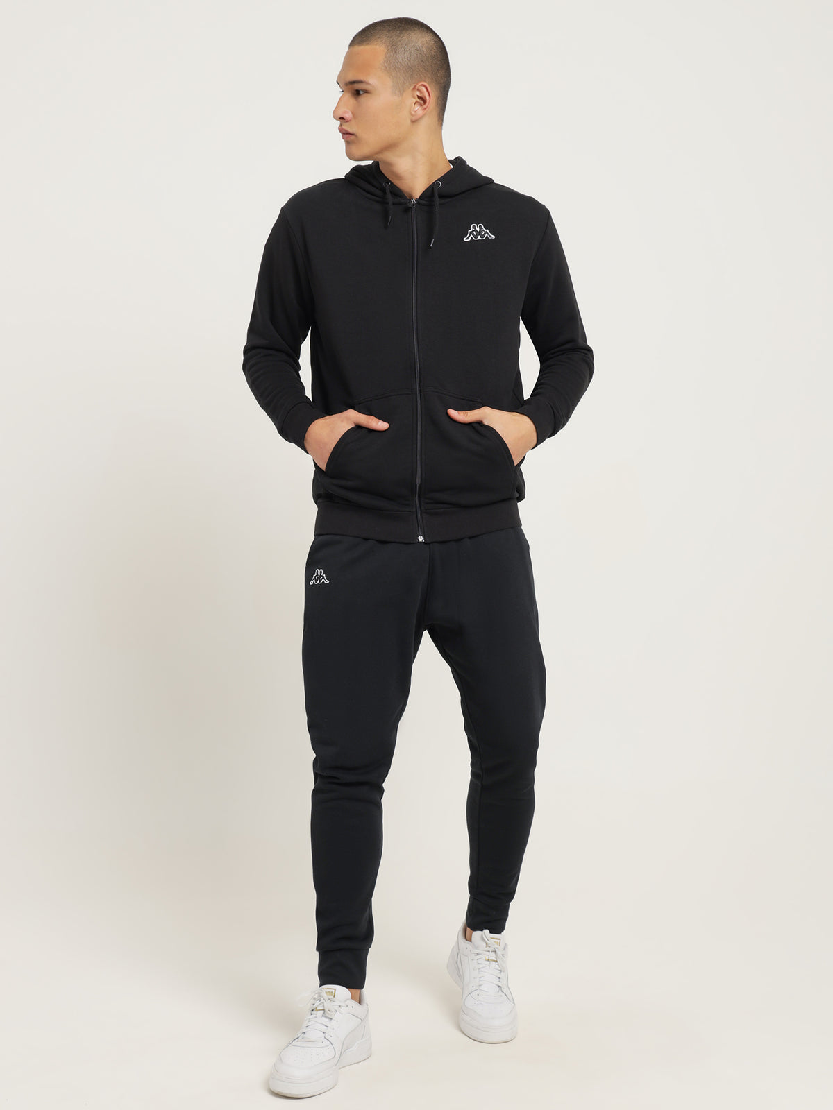 Kappa Logo Jackok Full Zip Sweater | 005 Black