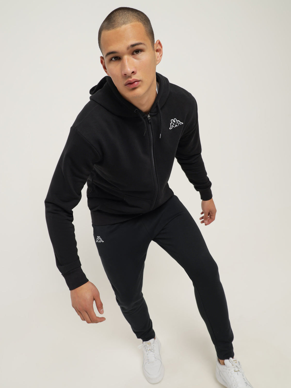 Kappa Logo Jackok Full Zip Sweater | 005 Black