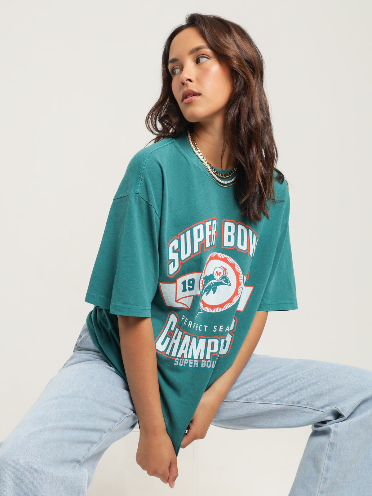 Perfect Season T-Shirt in Faded Teal