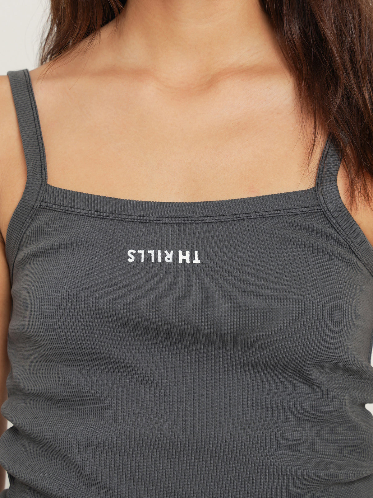 Thrills Minimal Thrills Rib Singlet | Merch Blac