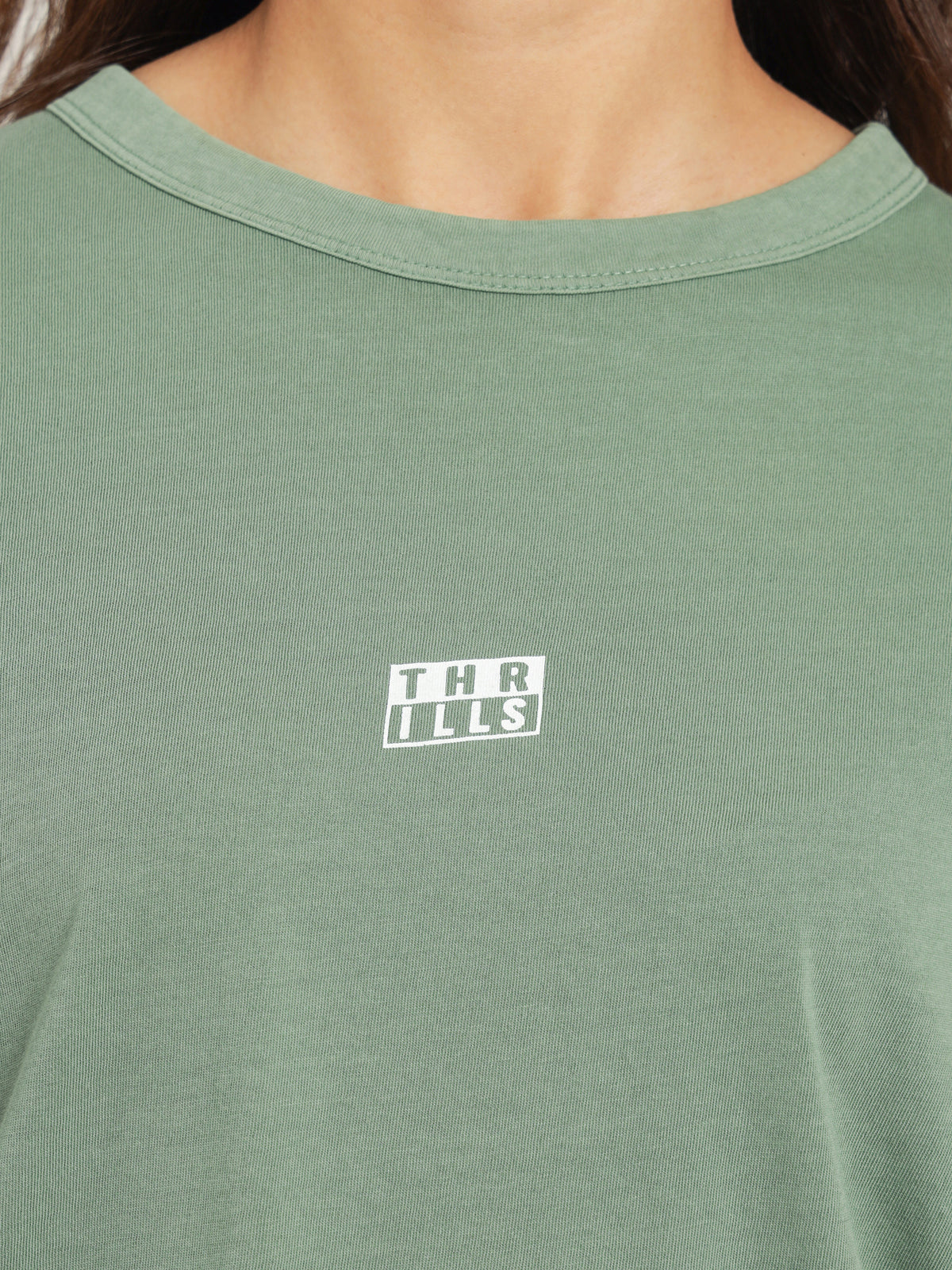 Stack Relaxed Fit T-Shirt in Comfrey Green
