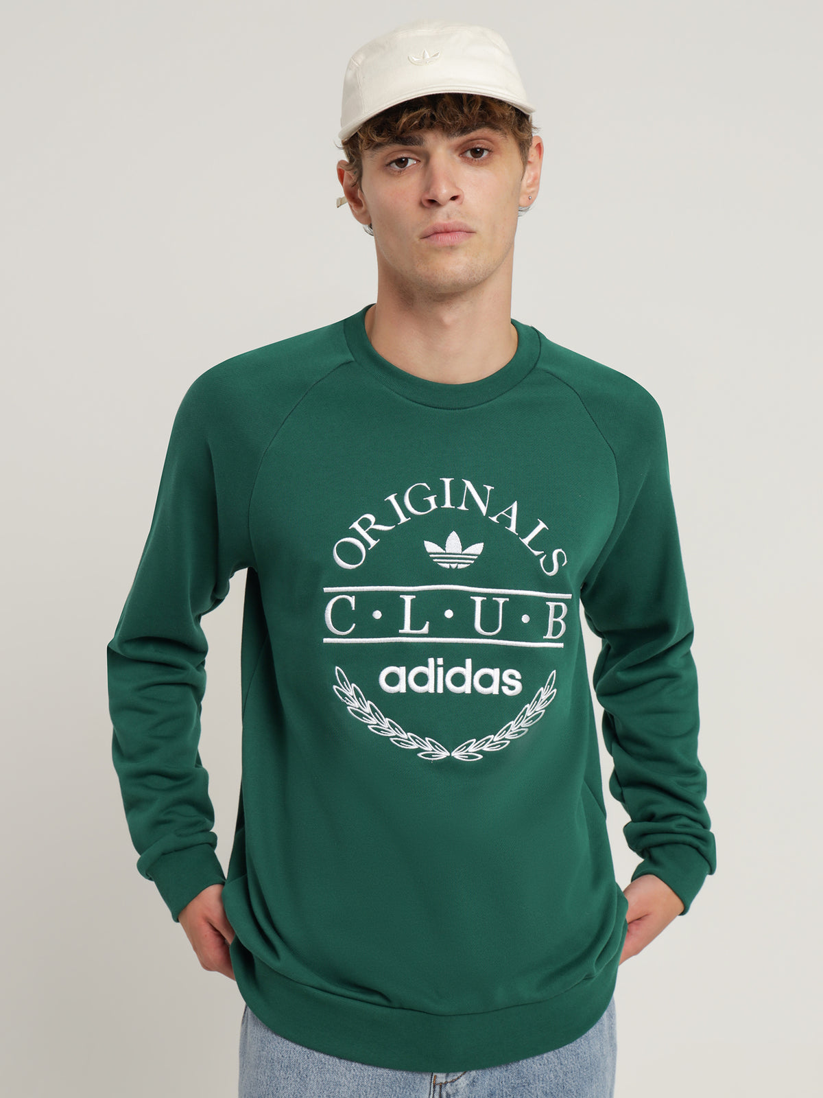 Club Sweater in Dark Green