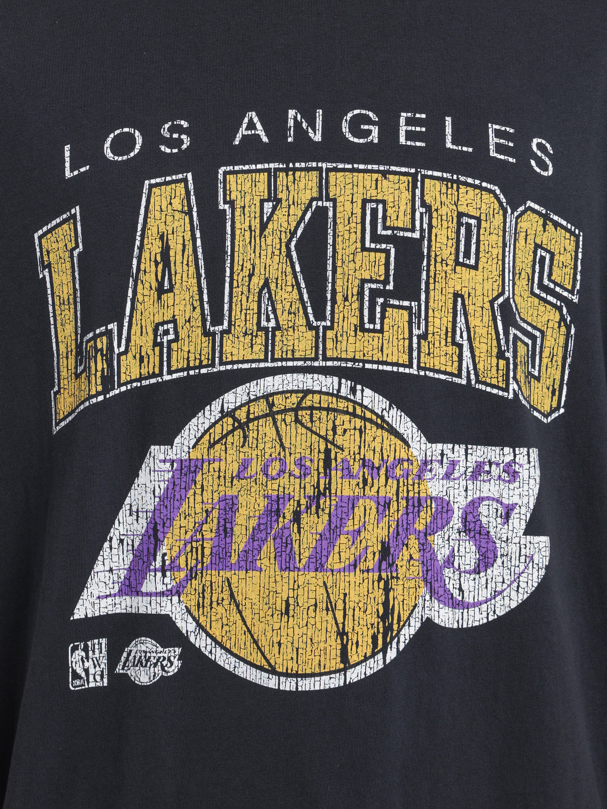 XL Arch Lakers T-Shirt in Faded Black