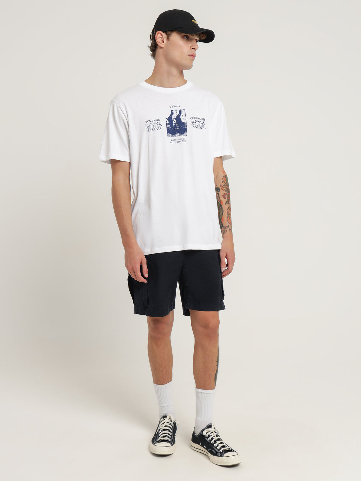 In Order And Disorder Merch Fit T-Shirt in White