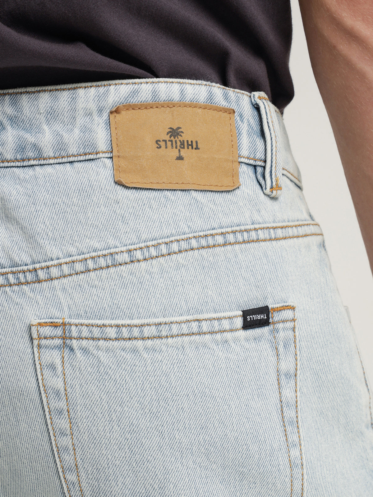 Chopped Denim Jeans in Faded Generation