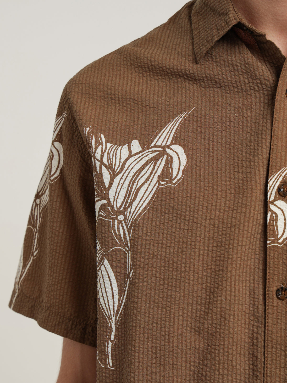Royale Short Sleeve Shirt in Plantation Khaki Brown
