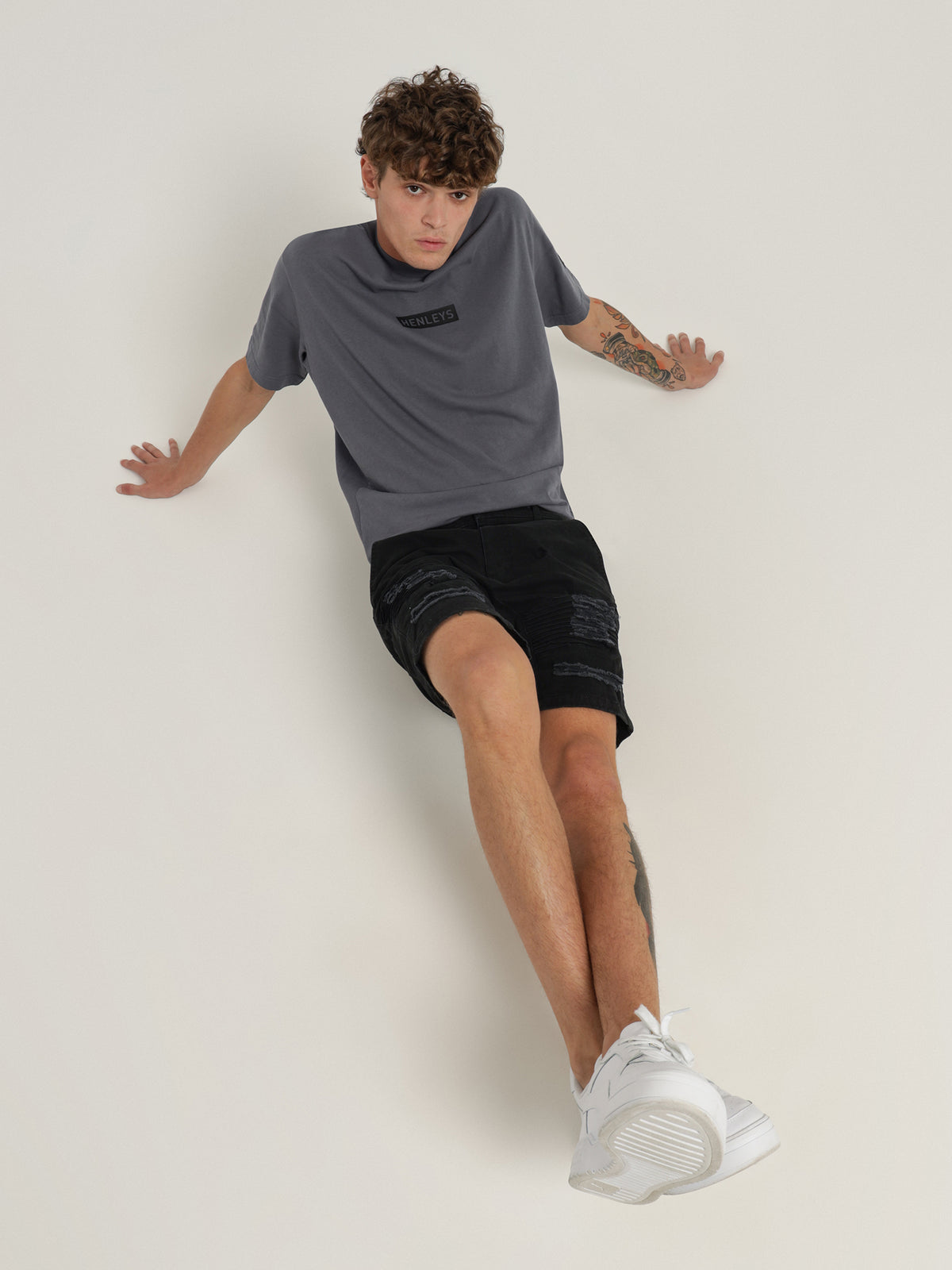 Henleys Falcon Moto Short | Black