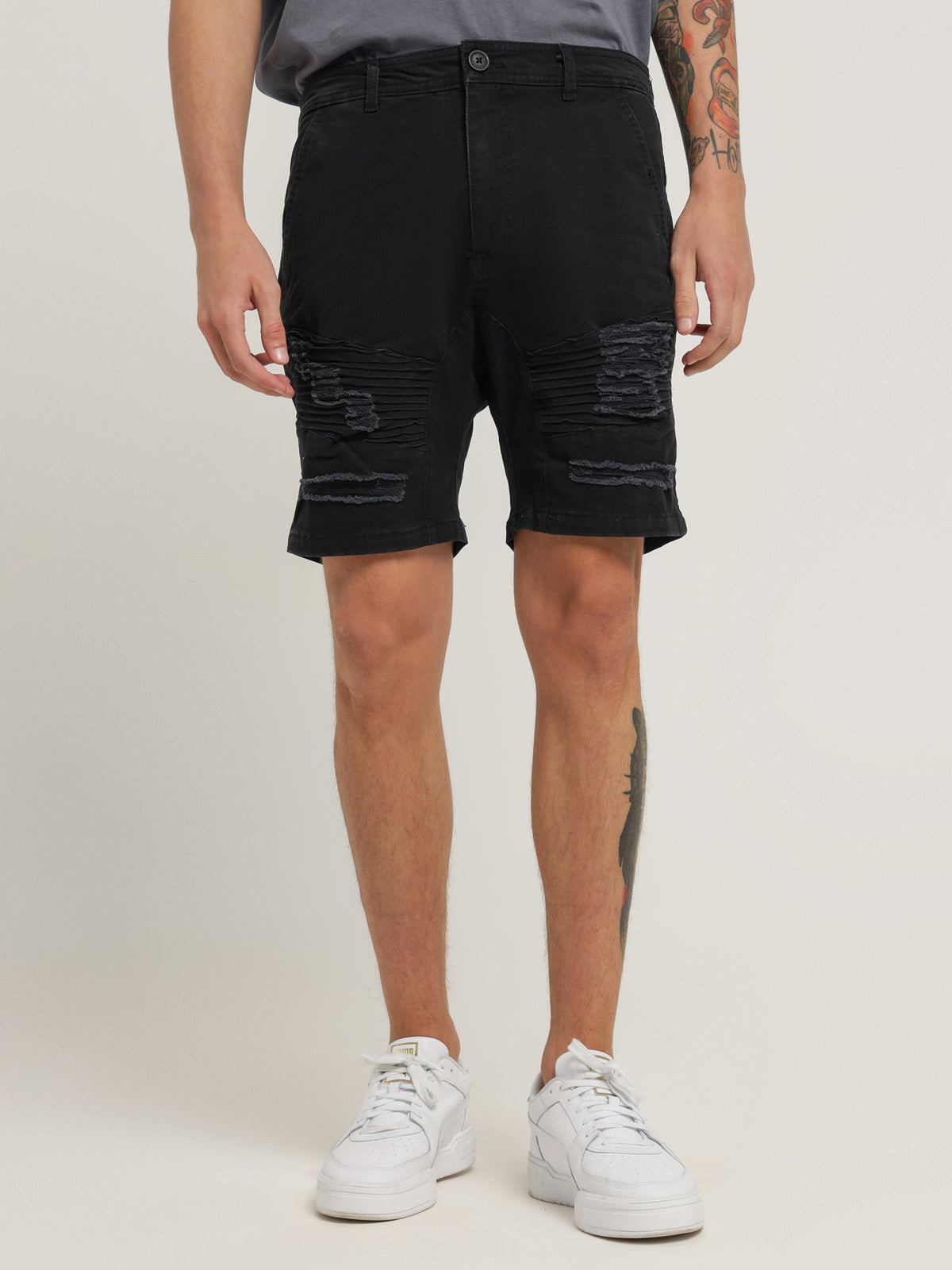 Henleys Falcon Moto Short | Black