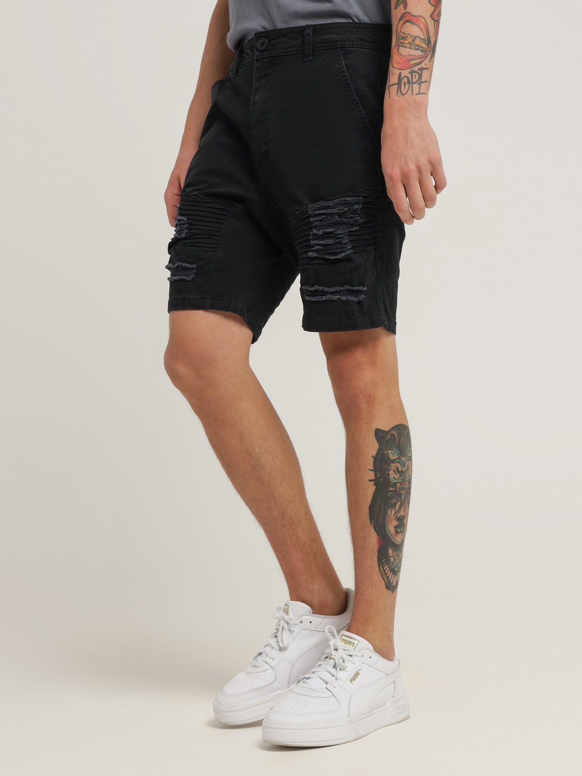 Henleys Falcon Moto Short | Black