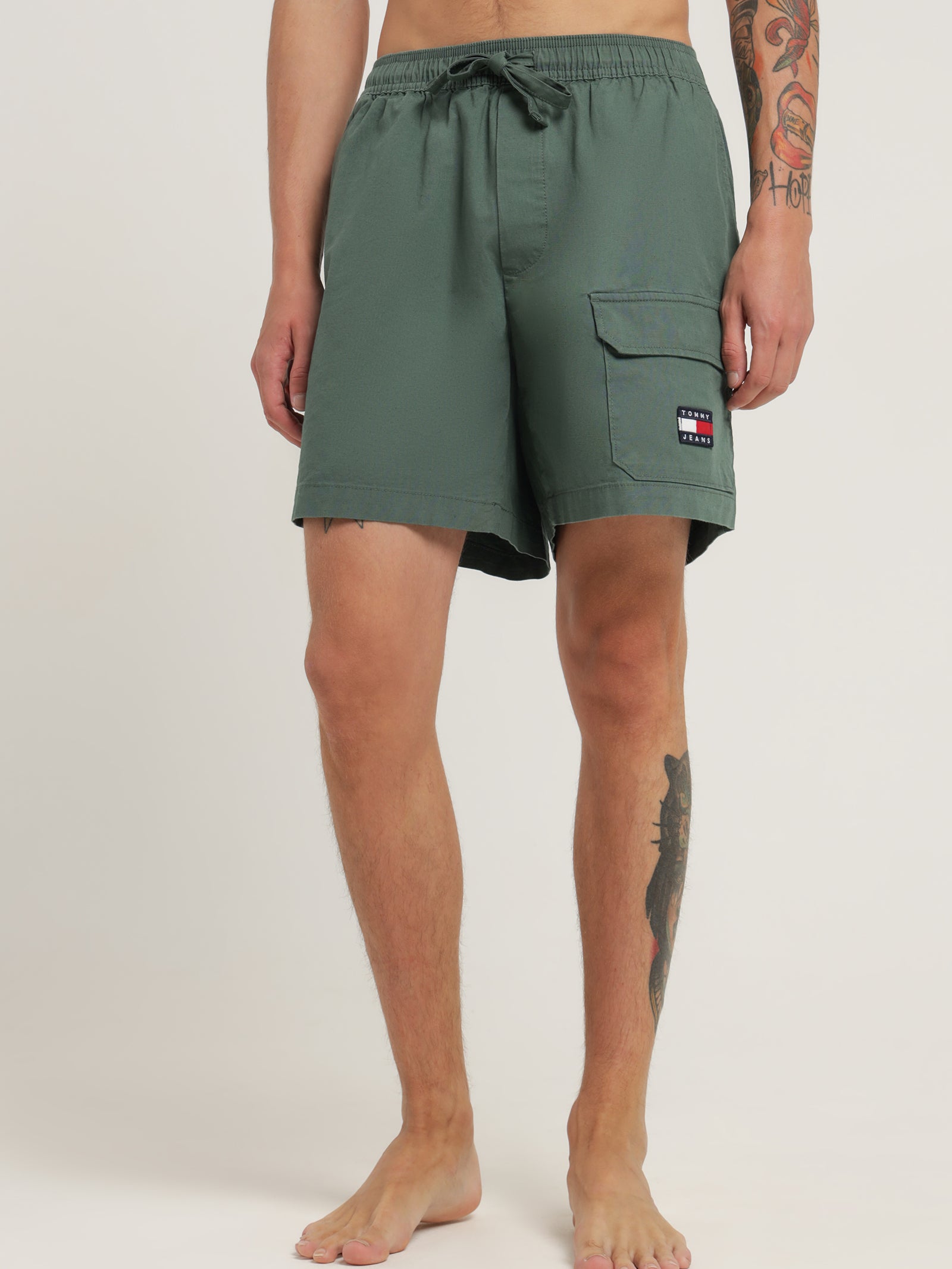 Tommy Hilfiger Pocket Beach Shorts Green Glue Store
