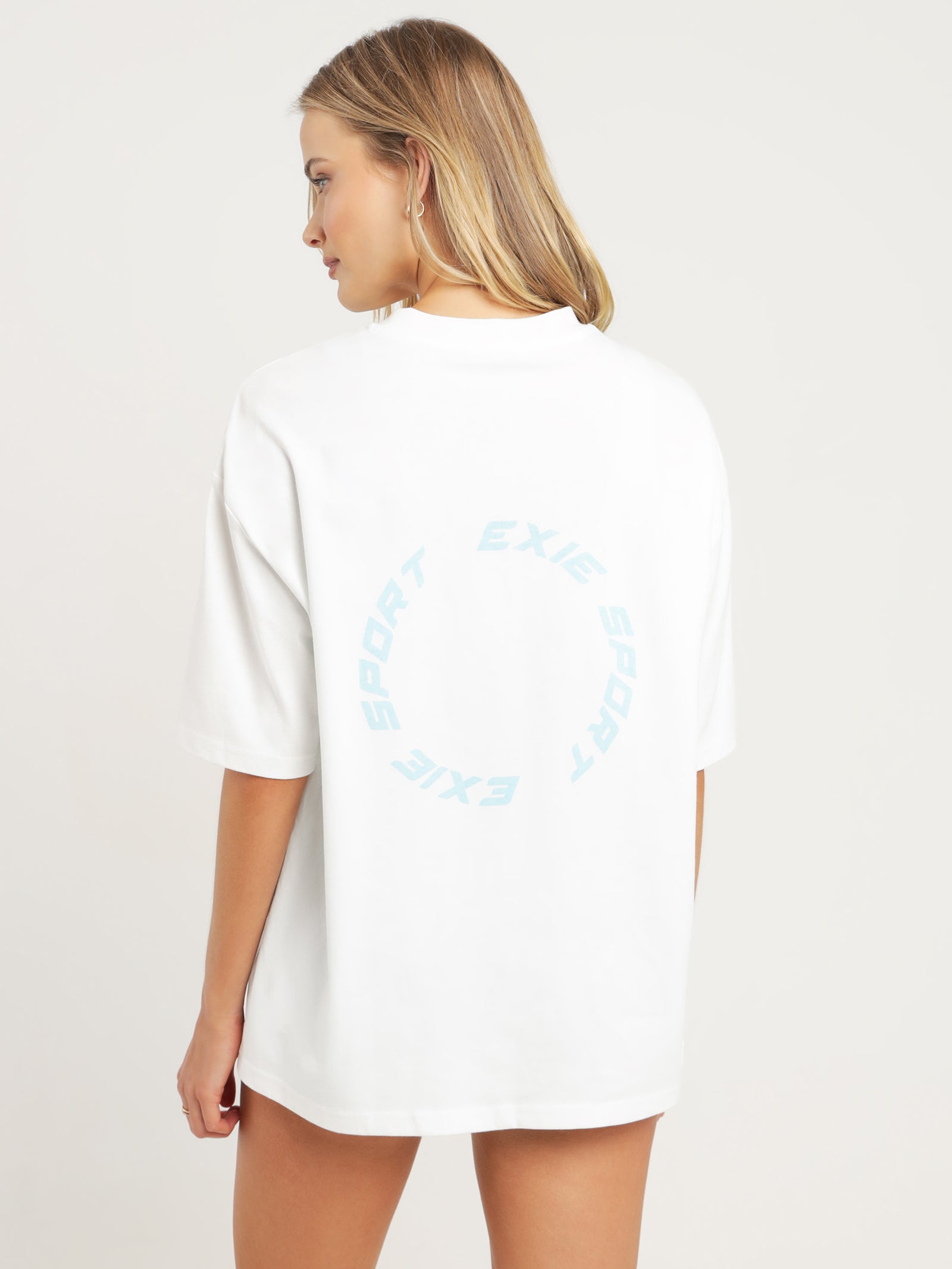 Garcon T-Shirt in White & Blue