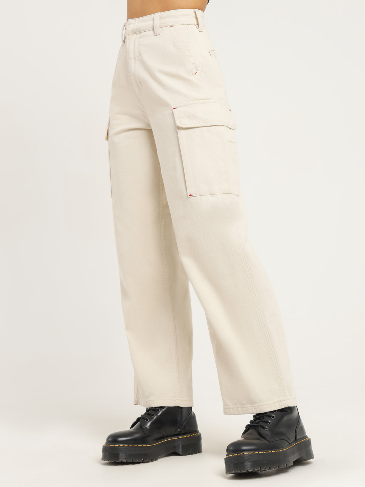 Low Union Baggy Carpenter Pants in Heritage White