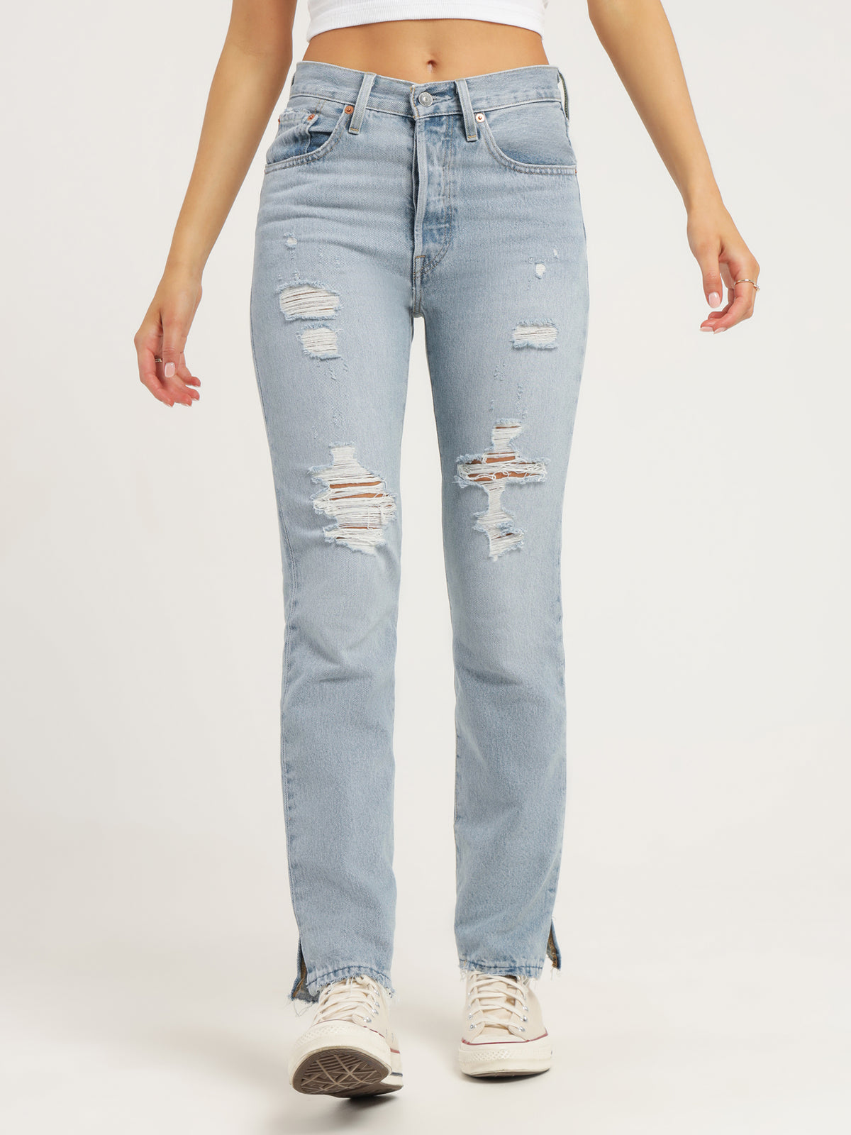 501 Straight Leg Jeans in Around Here Blue