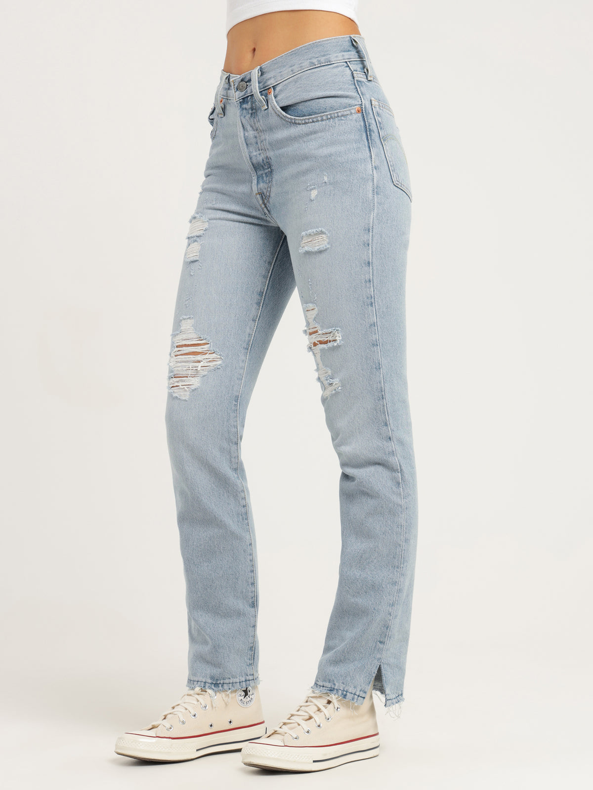 501 Straight Leg Jeans in Around Here Blue
