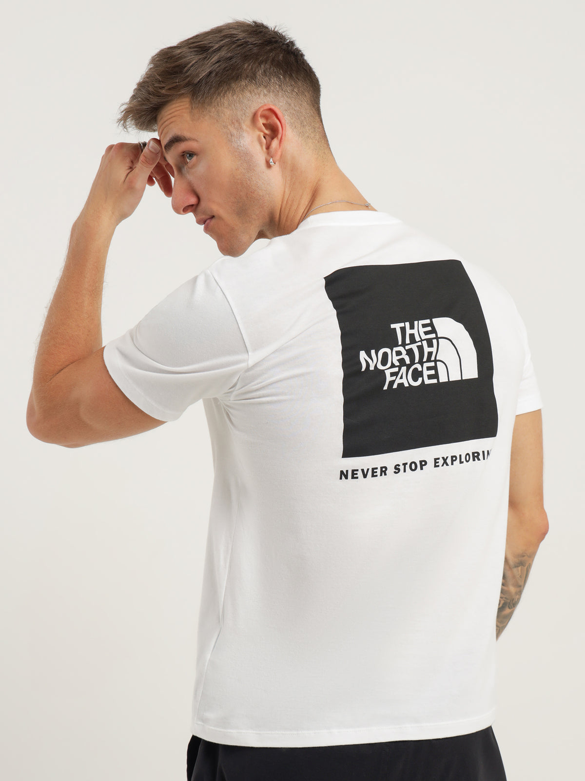 SS Box NSE T-Shirt in White &amp; Black
