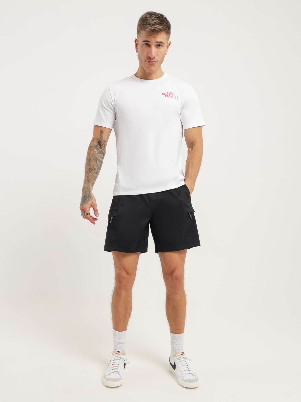 Short Sleeve Trail Recycled T-Shirt in White
