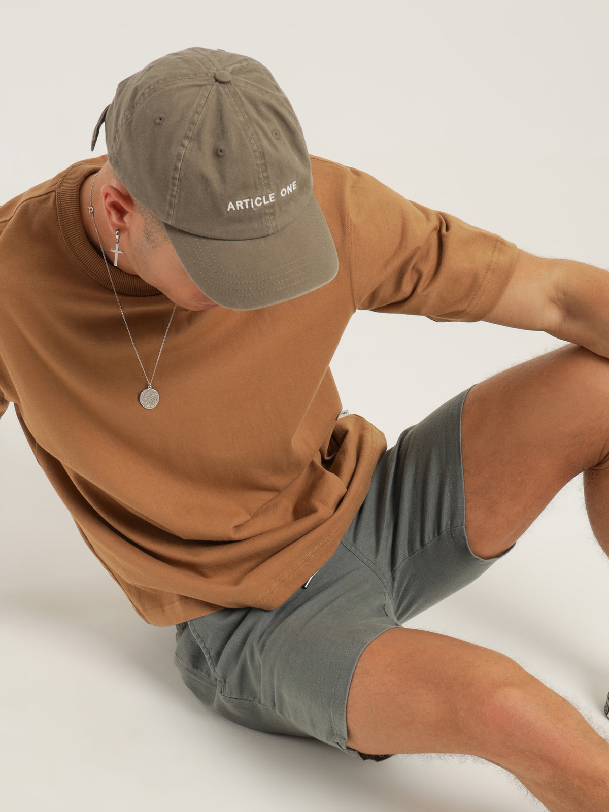 Article One Nero Linen Short | Moss