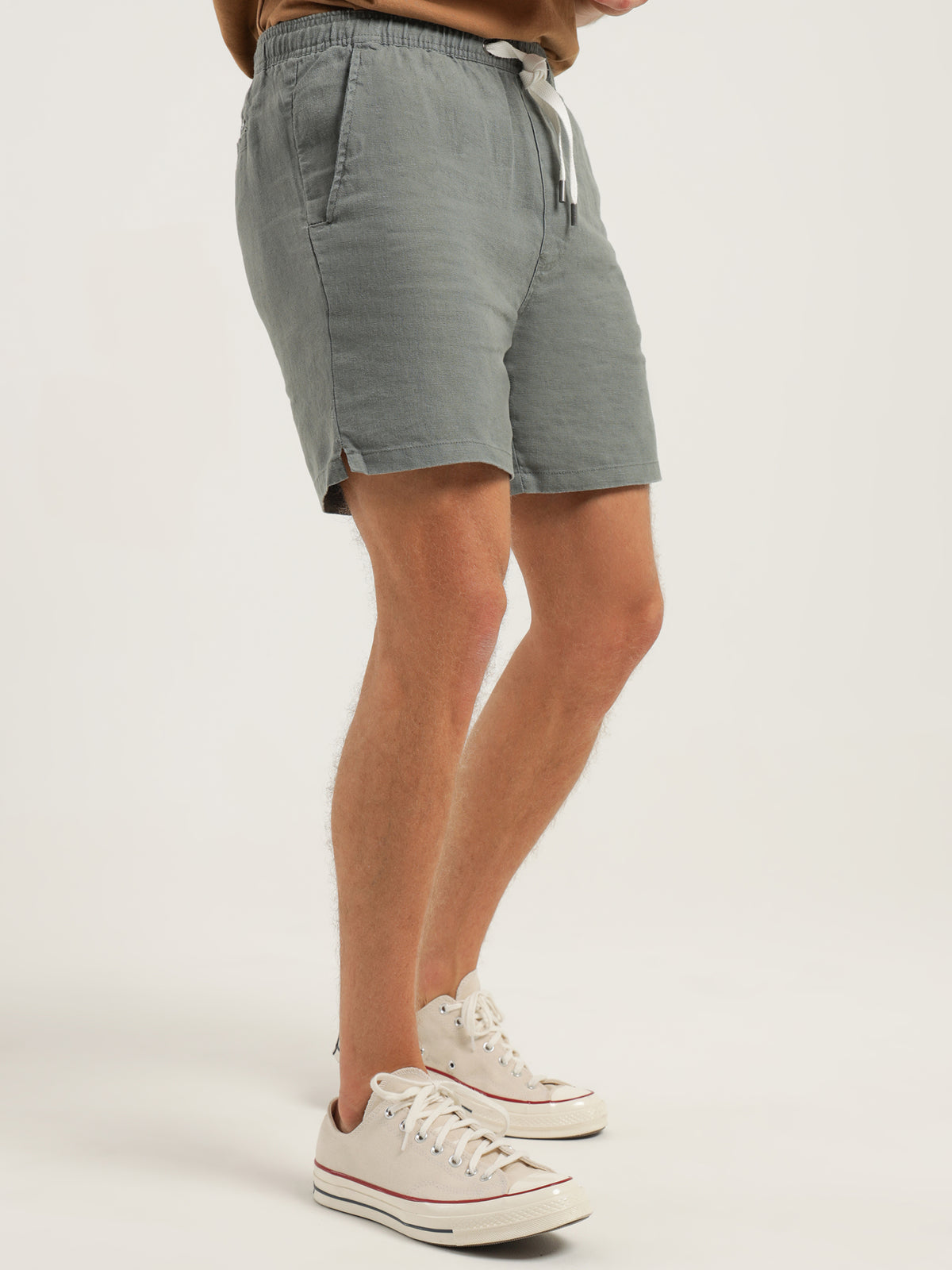 Article One Nero Linen Short | Moss