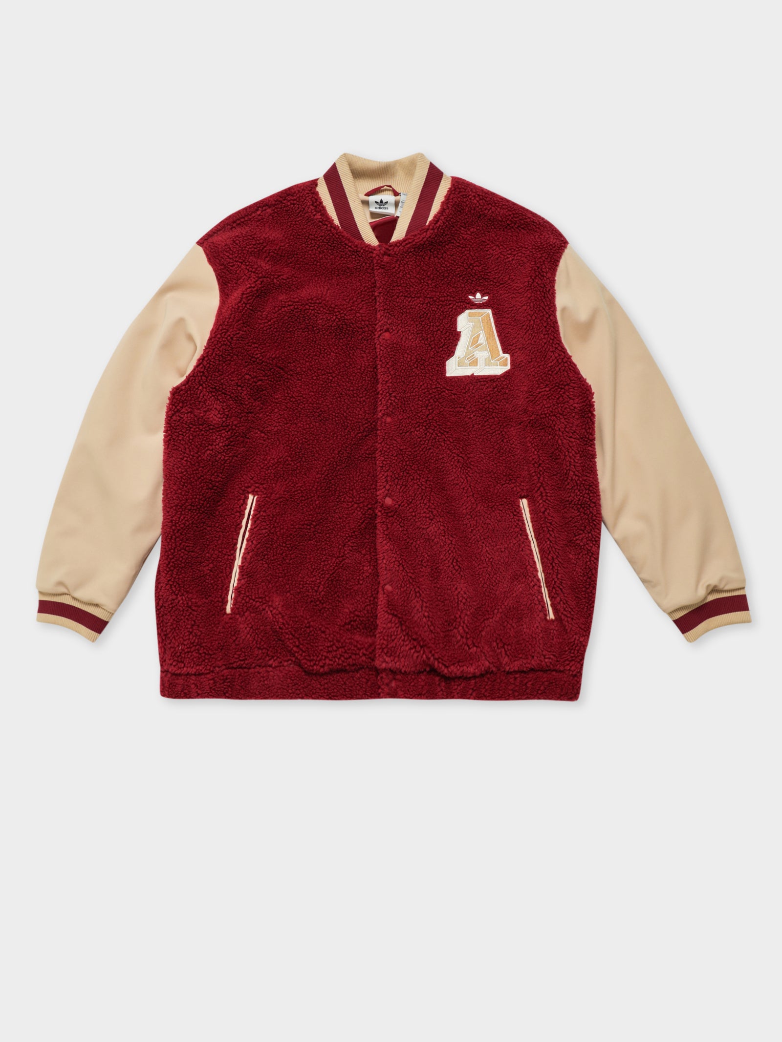 Adidas Varsity Jacket Burgundy | Glue Store