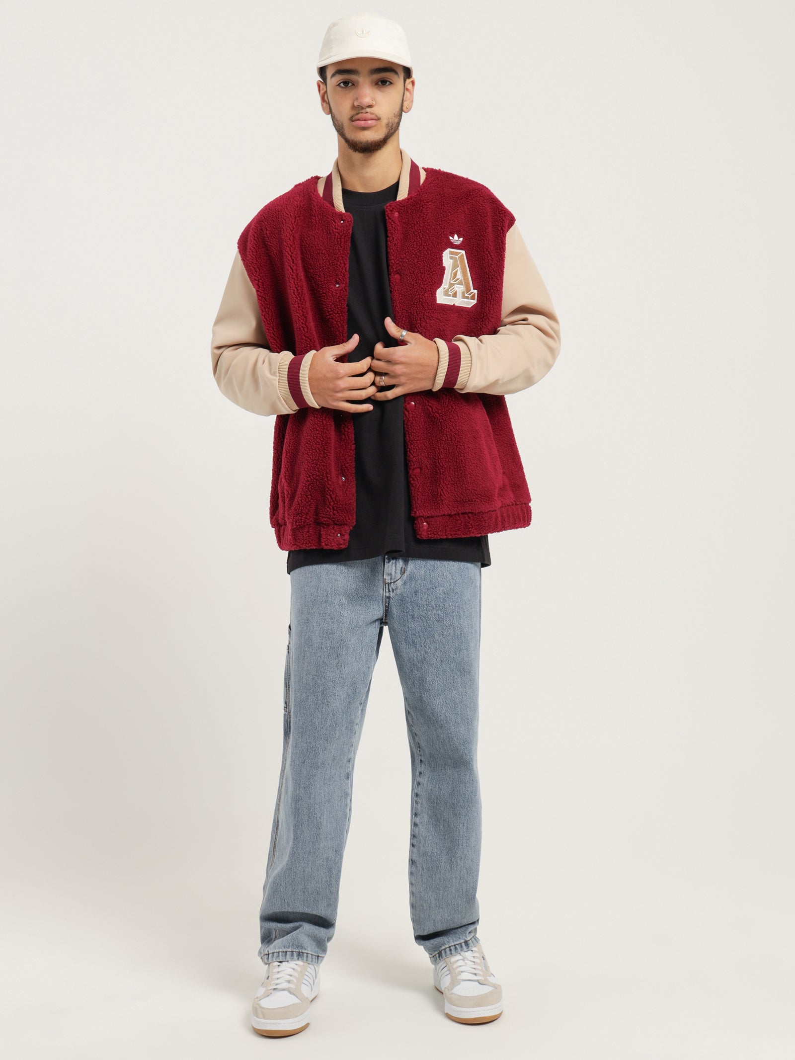 adidas varsity jacket mens