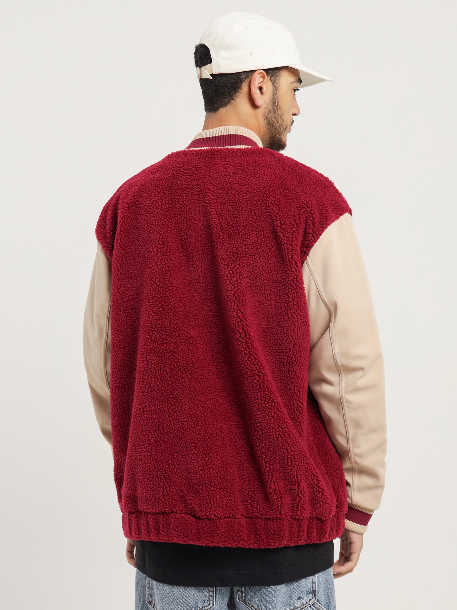 Adidas Varsity Jacket Burgundy | Glue Store