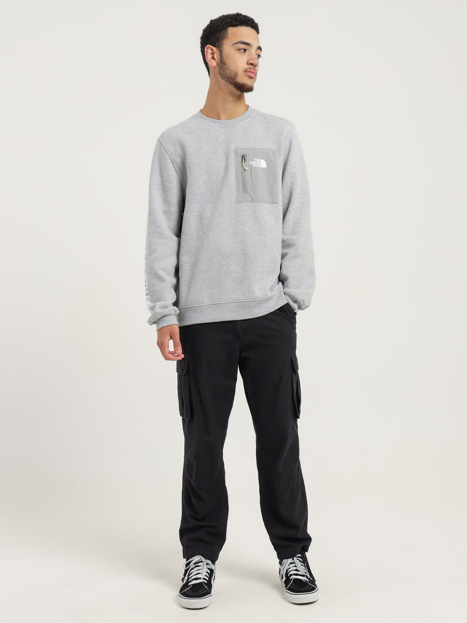 The North Face Tech Crew Neck Sweatshirt Light Grey