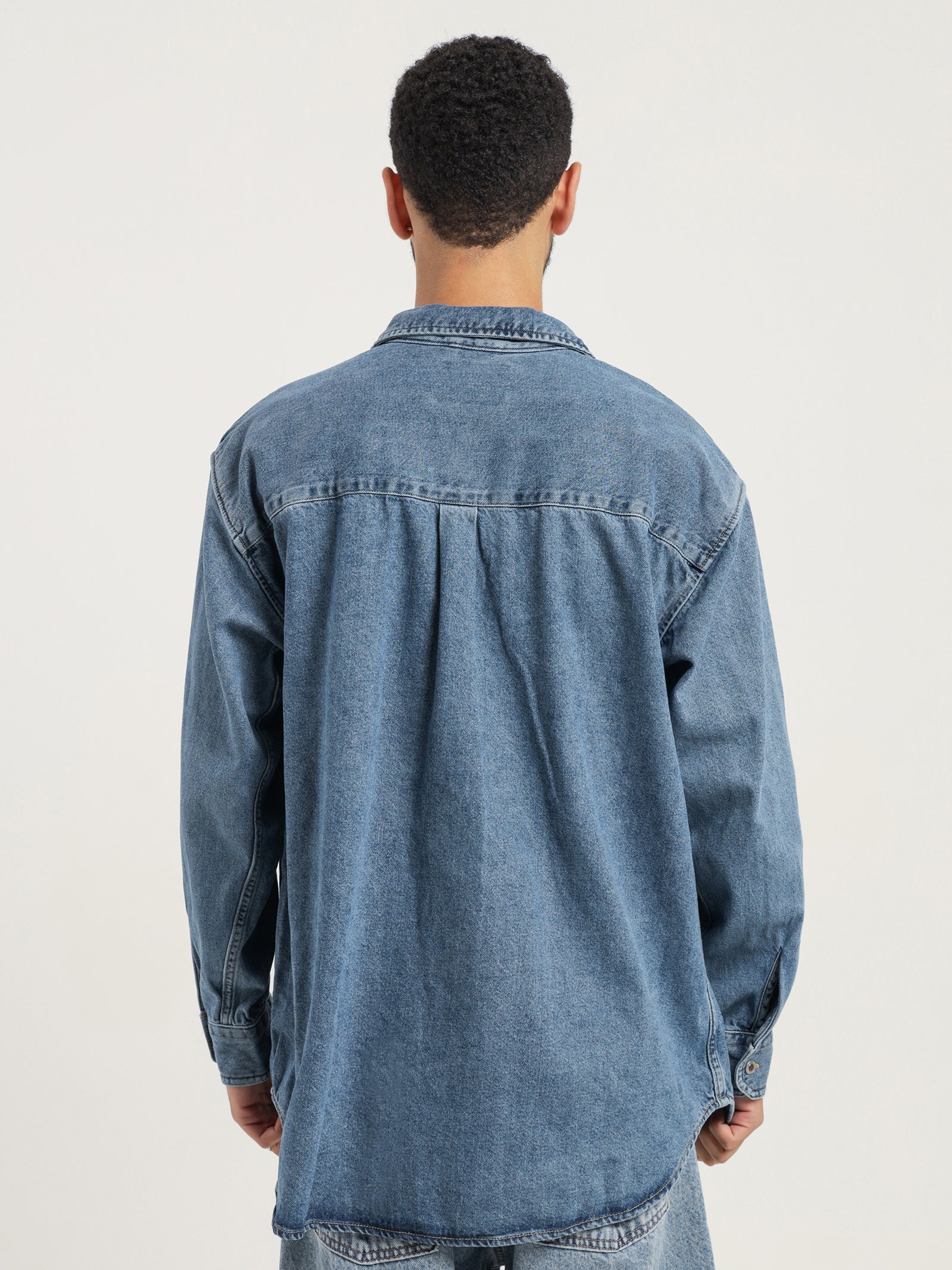 Silvertab Oversized One Pocket Shirt