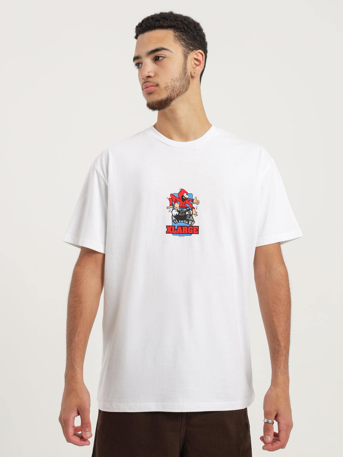Xlarge Scratch Man T-Shirt | White