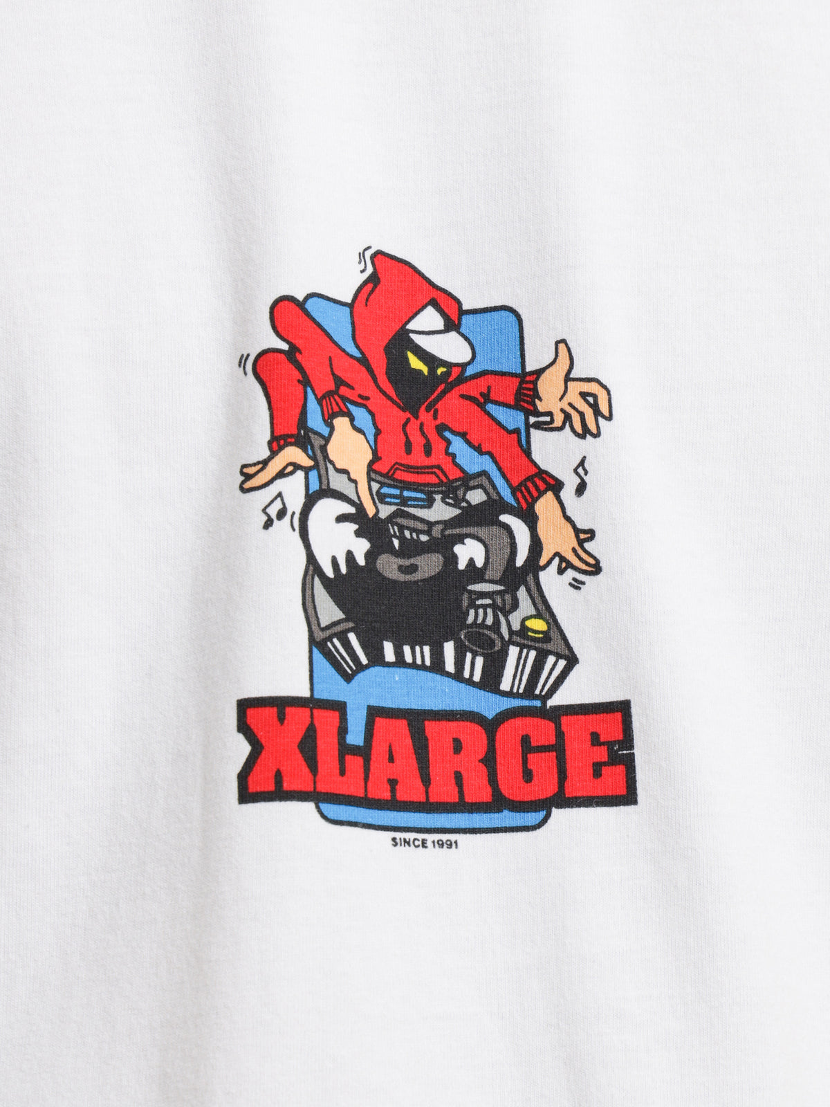 Xlarge Scratch Man T-Shirt | White