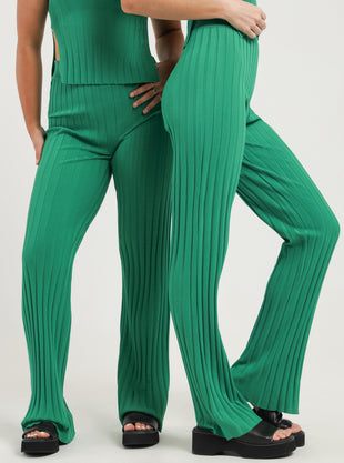 Tenata Knit Pants in Parakeet Green