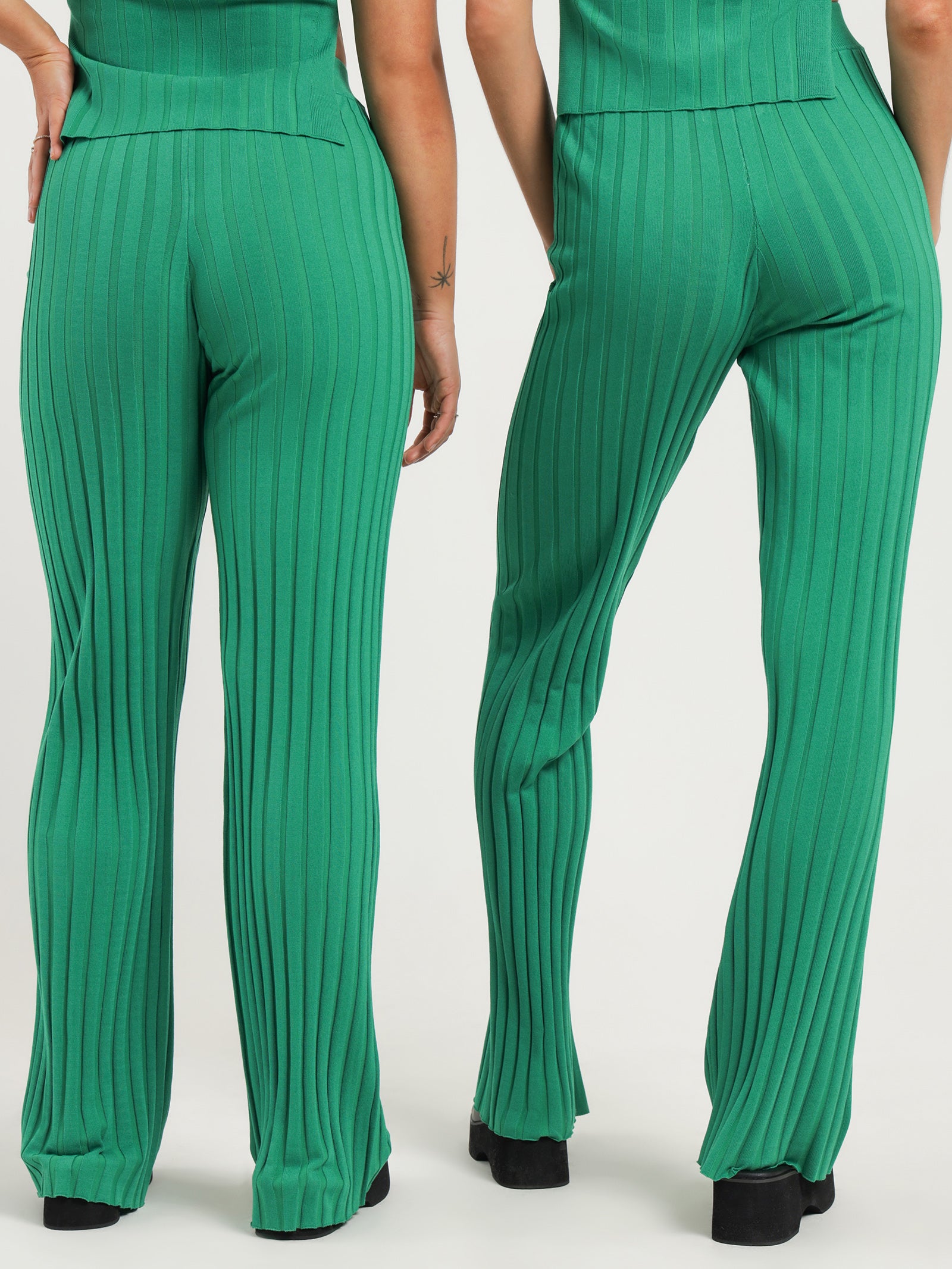 Tenata Knit Pants in Parakeet Green