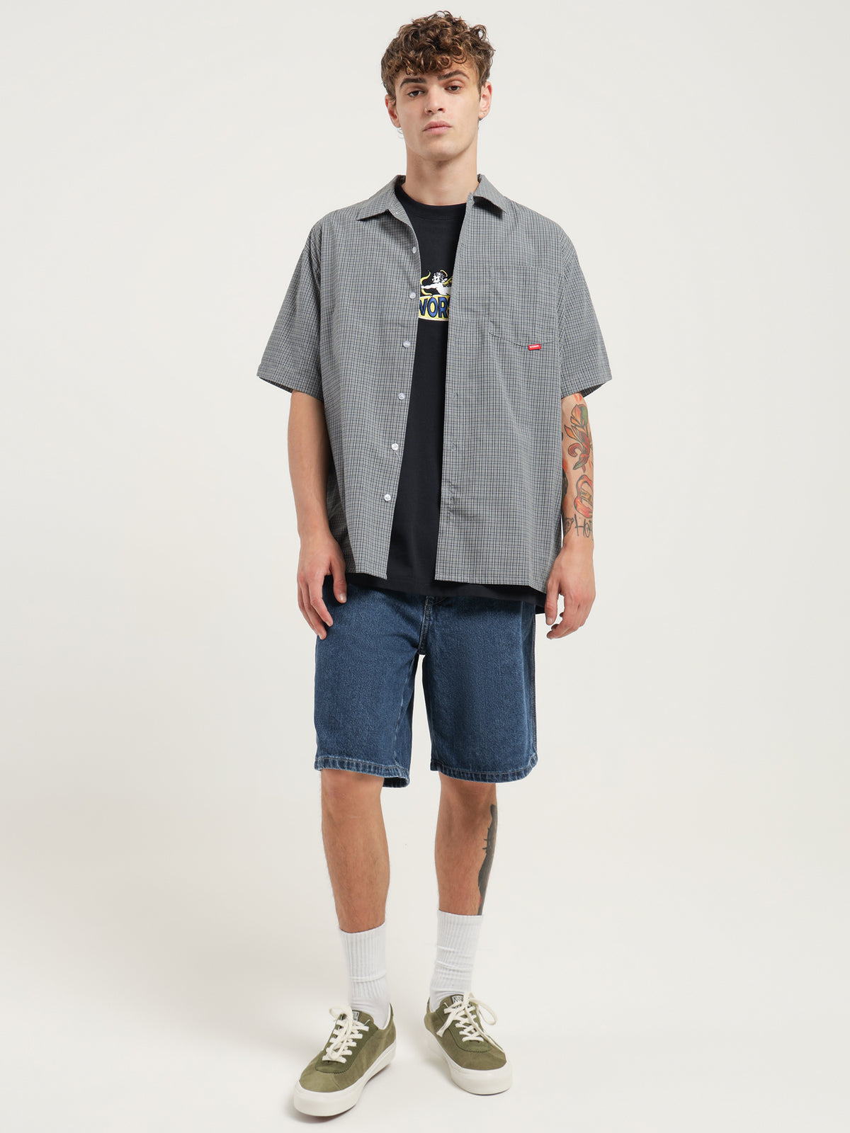 Fly Blown Short Sleeve Shirt in Check