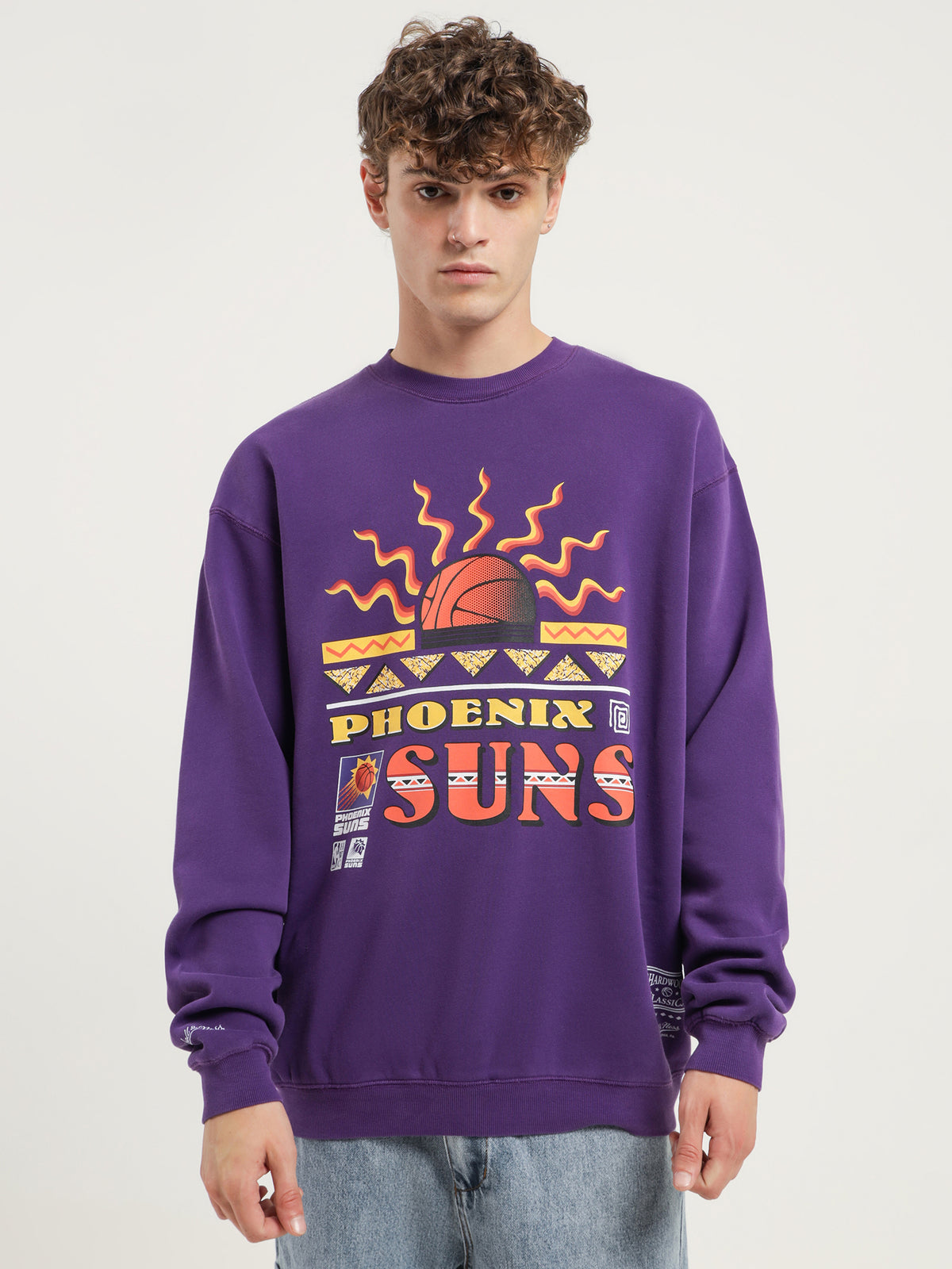 Sun Rays Crew in Faded Purple