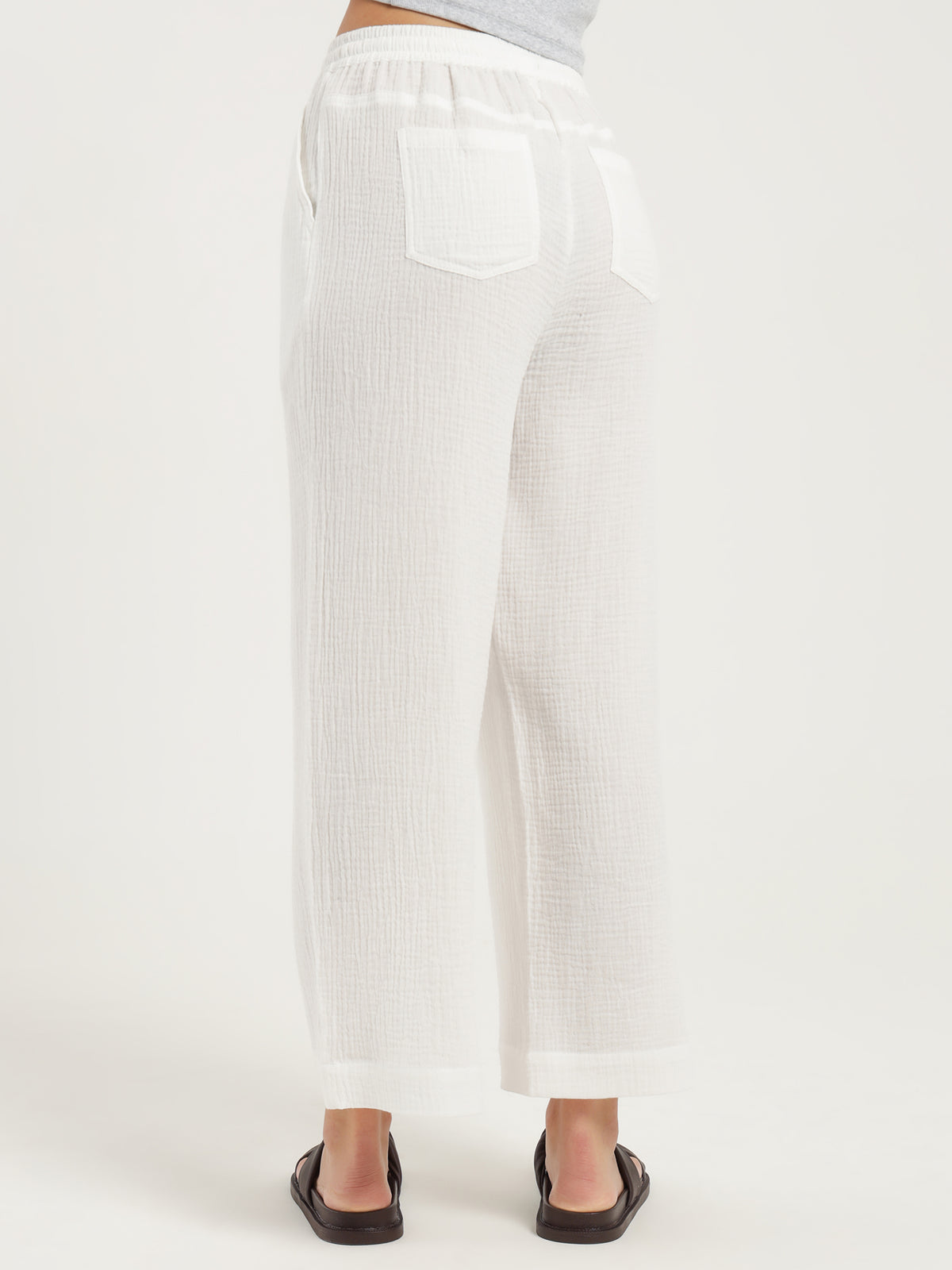 Jolene Drawstring Pants in Off White