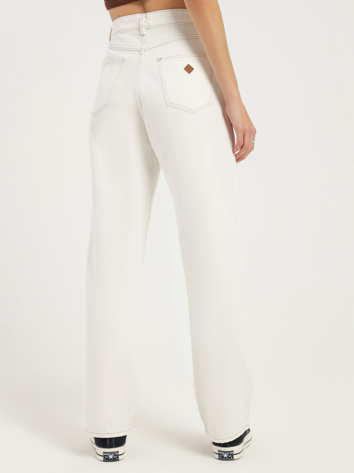A Slouch Jeans in Vintage White