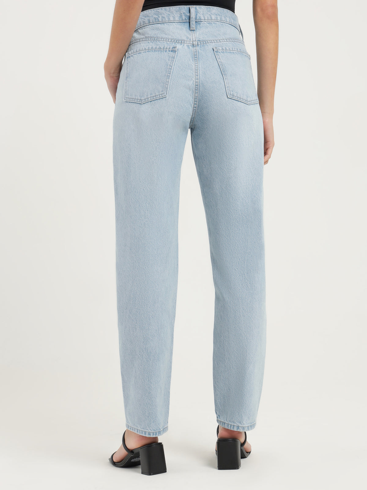 Maude Crossover Jeans in Dizzy Blue