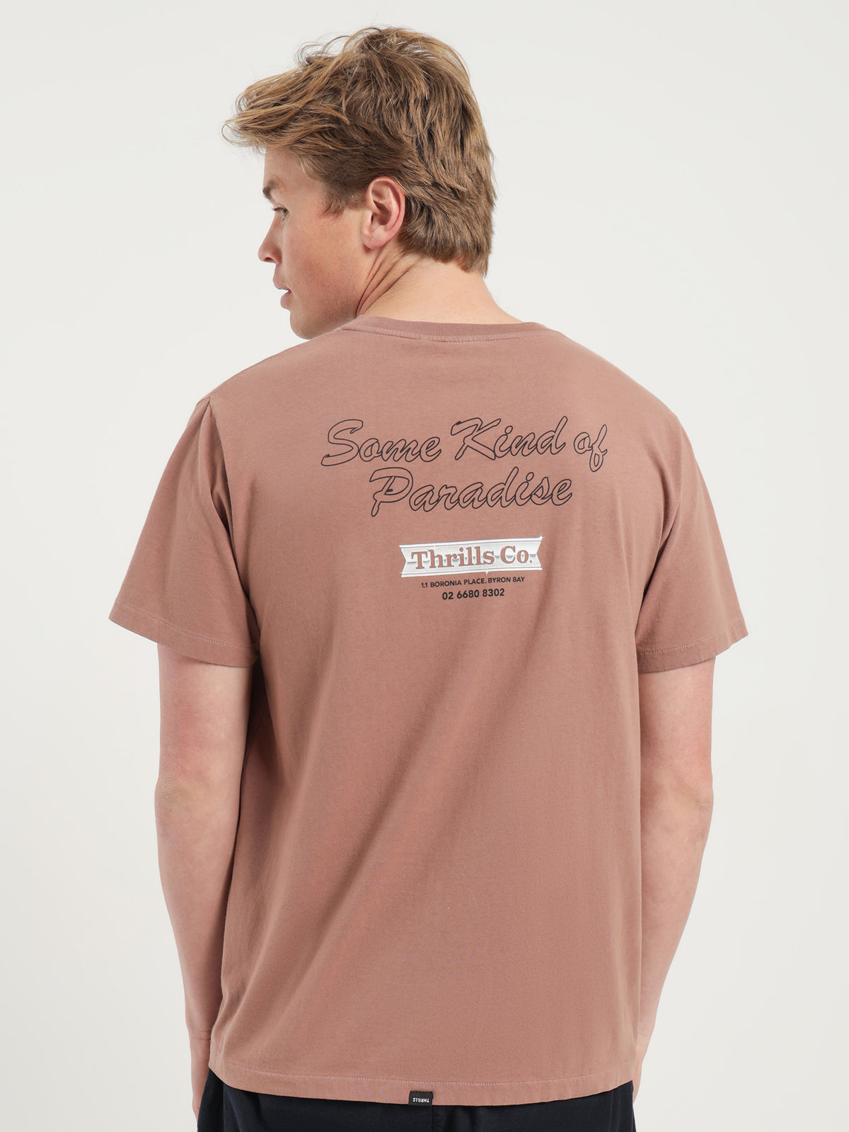 Wind Beneath Merch Fit T-Shirt in Rose Dust