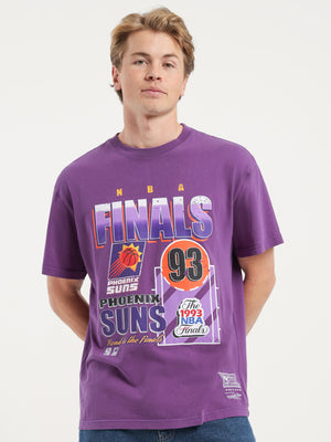 Phoenix Suns T-Shirt in White Marle - Glue Store