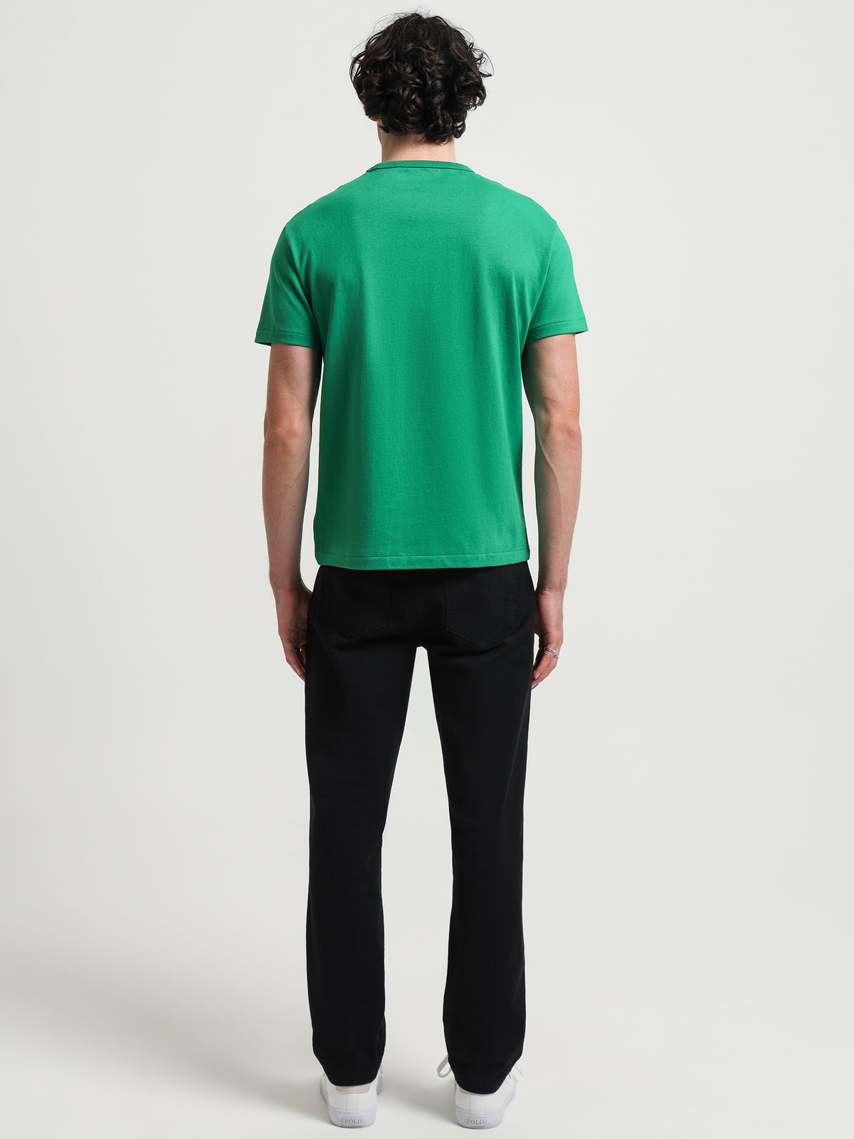 Classic Fit Jersey Crew Neck T-Shirt in Green