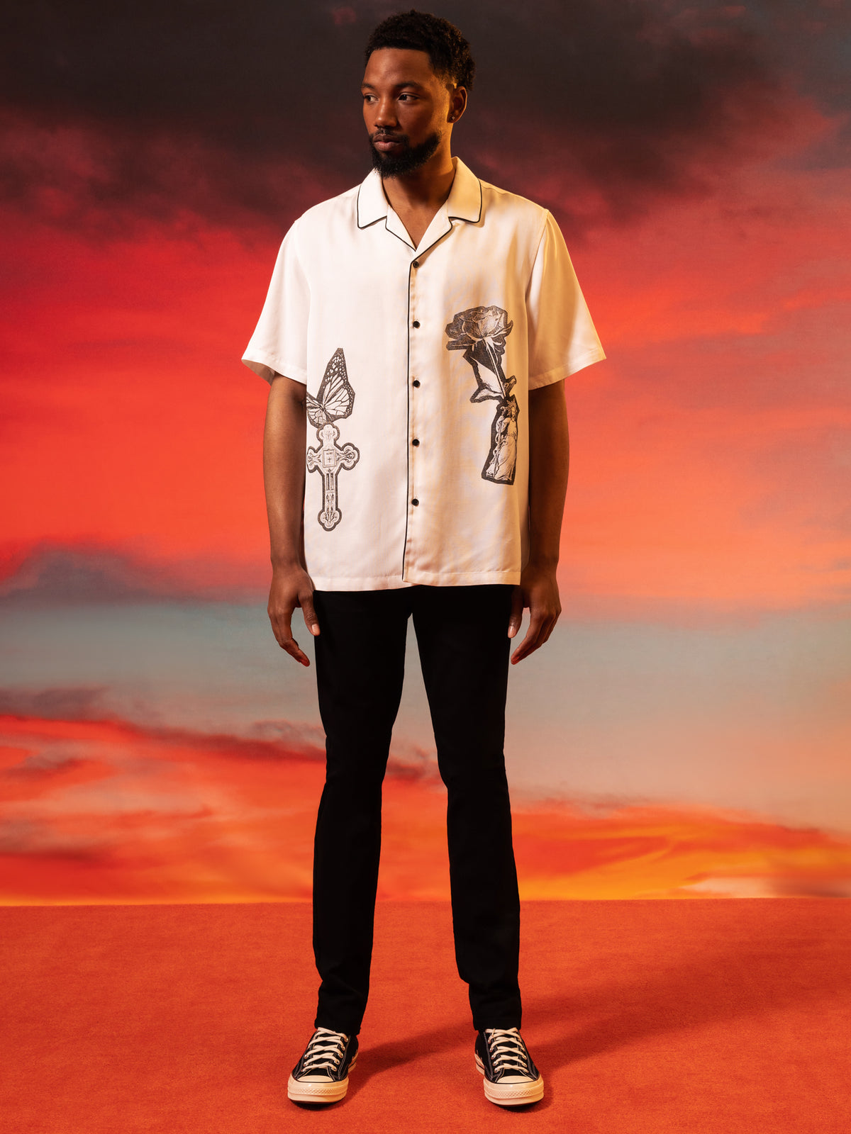 Kut Out Resort Shirt in White